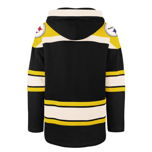 PITTSBURGH STEELERS '47 SUPERIOR LACER HOOD JET BLACK