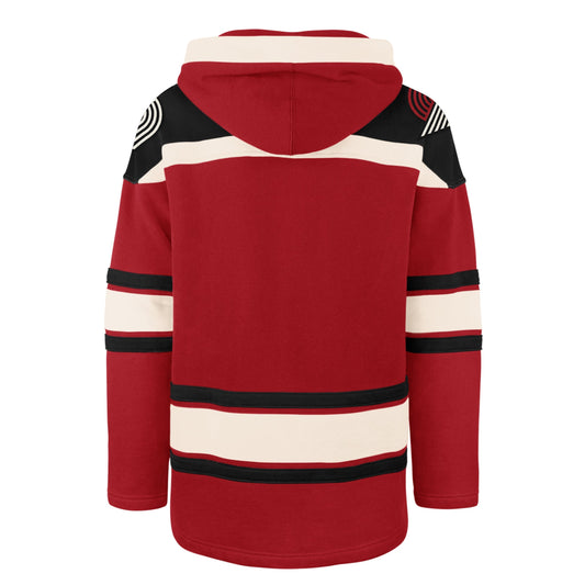 PORTLAND TRAIL BLAZERS SUPERIOR '47 LACER HOOD RED