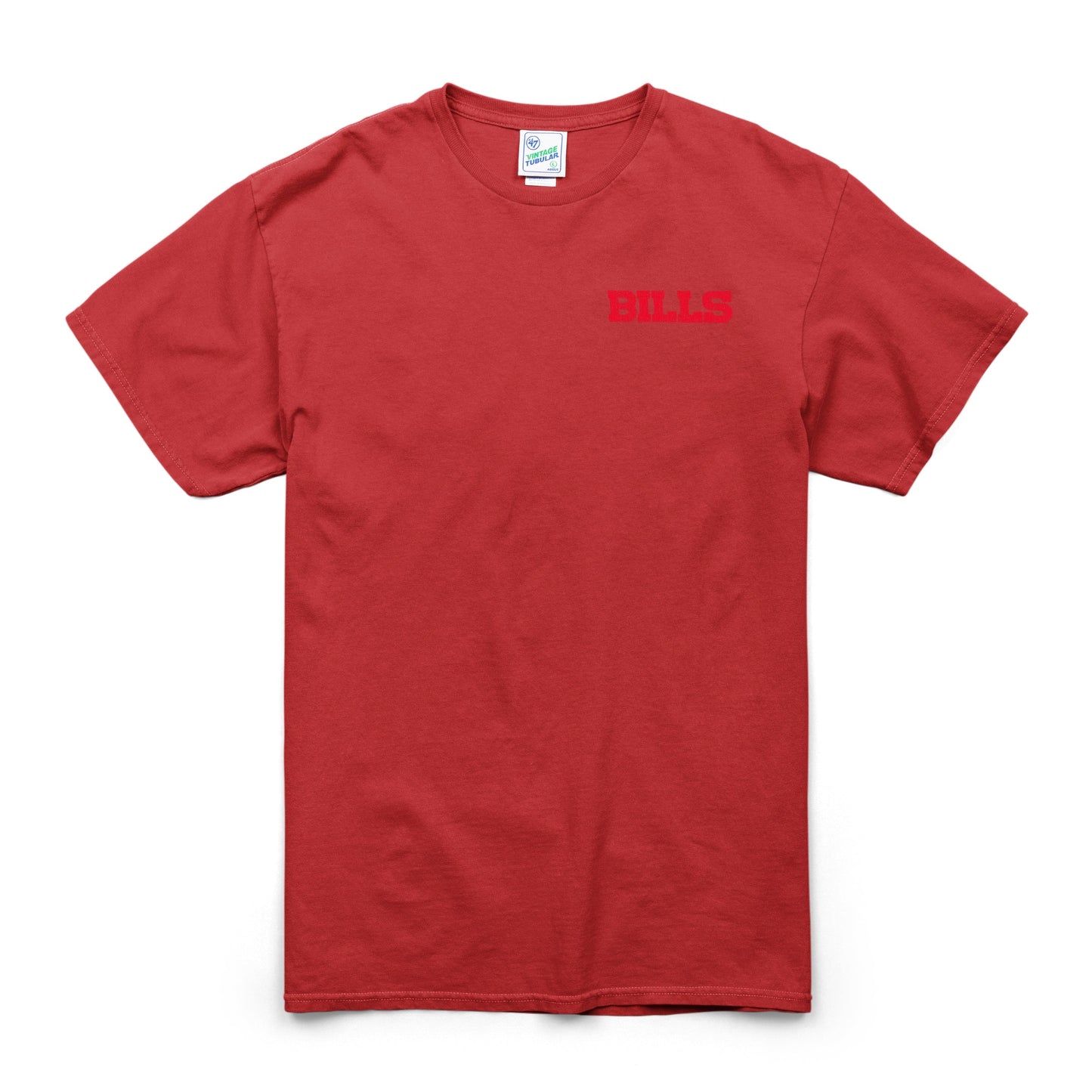 BUFFALO BILLS HIGHLIGHT '47 VINTAGE TUBULAR TEE DT CARDINAL