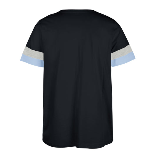 MILWAUKEE BREWERS CITY CONNECT DISTRESSED PREGAME '47 WINSLOW TEE ATLAS BLUE
