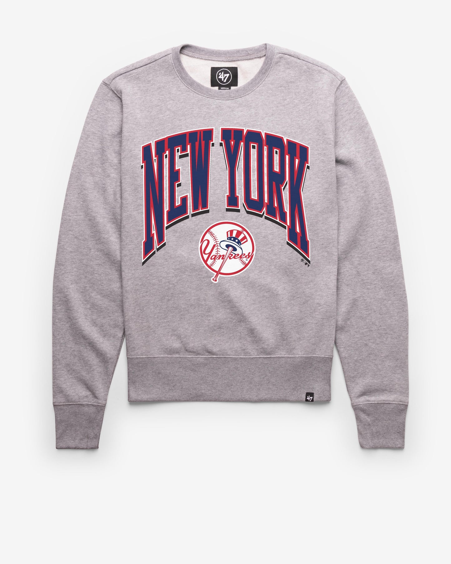NEW YORK YANKEES COOPERSTOWN WALK TALL '47 HEADLINE CREW SLATE GREY