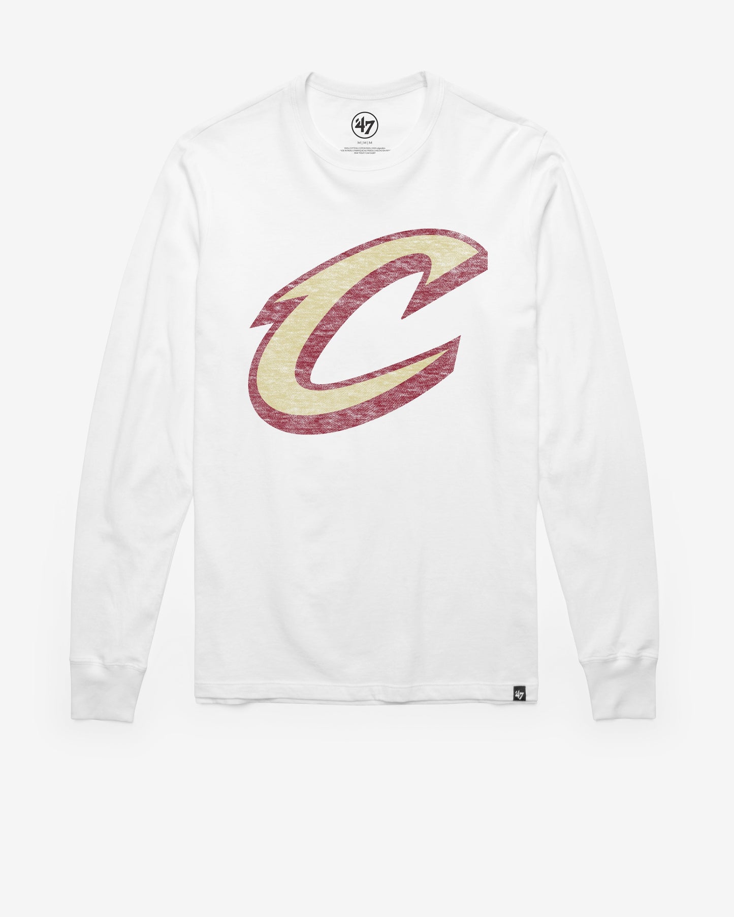 CLEVELAND CAVALIERS PREMIER '47 FRANKLIN LONG SLEEVE TEE WHITE WASH