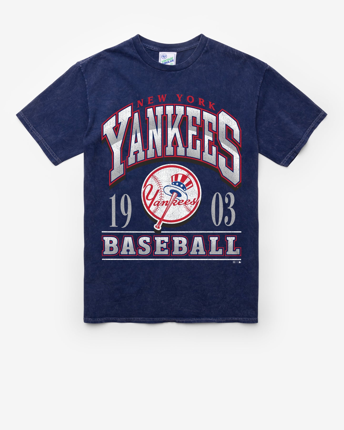 NEW YORK YANKEES LOCKER '47 VINTAGE TUBULAR TEE DT NAVY