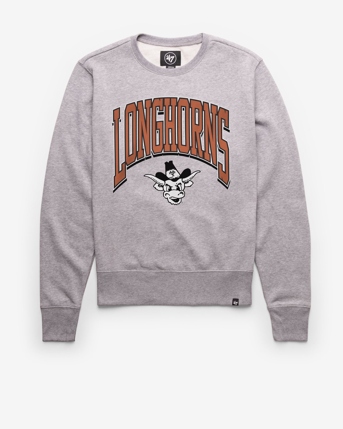 TEXAS LONGHORNS VINTAGE WALK TALL '47 HEADLINE CREW SLATE GREY