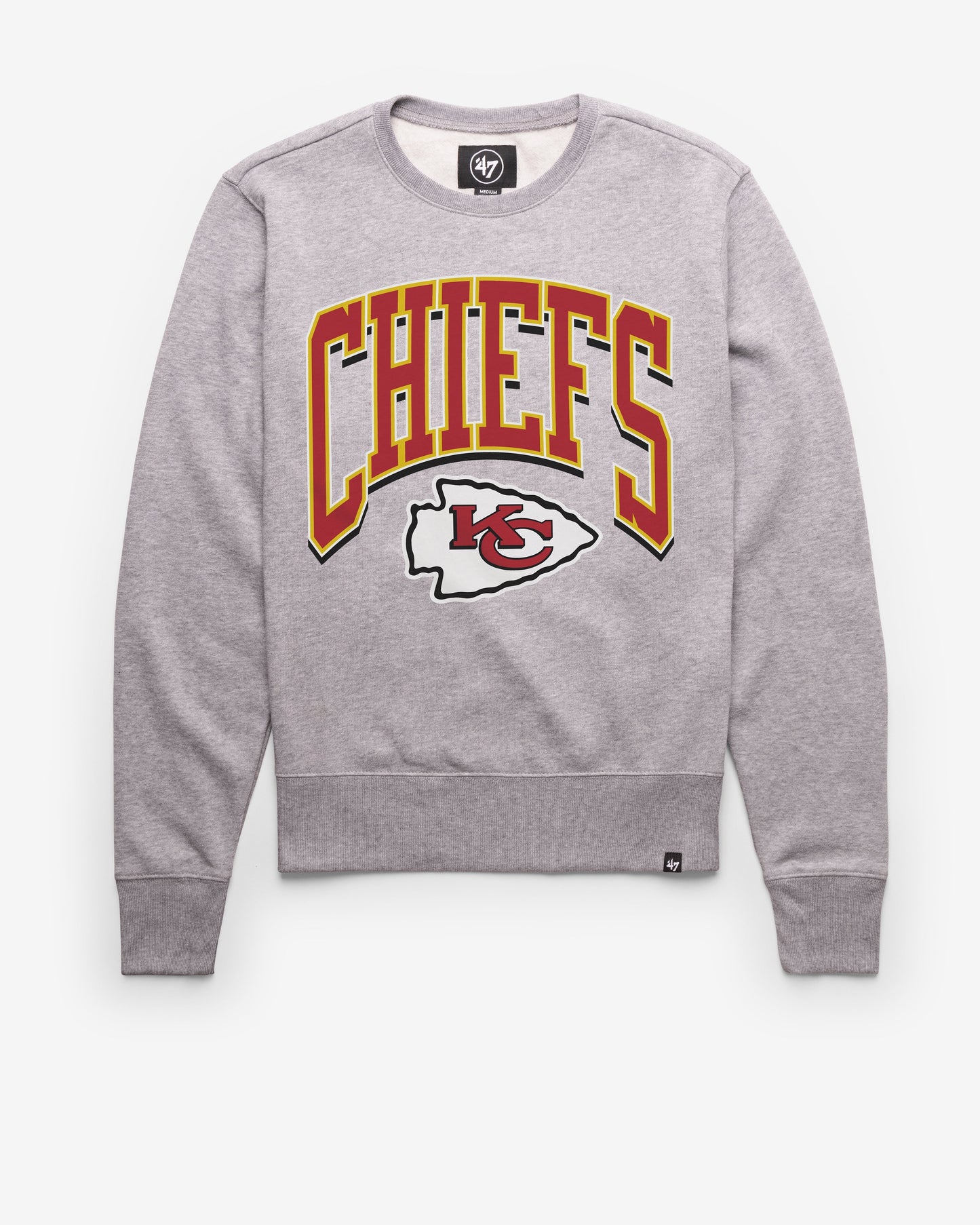 KANSAS CITY CHIEFS WALK TALL '47 HEADLINE CREW SLATE GREY