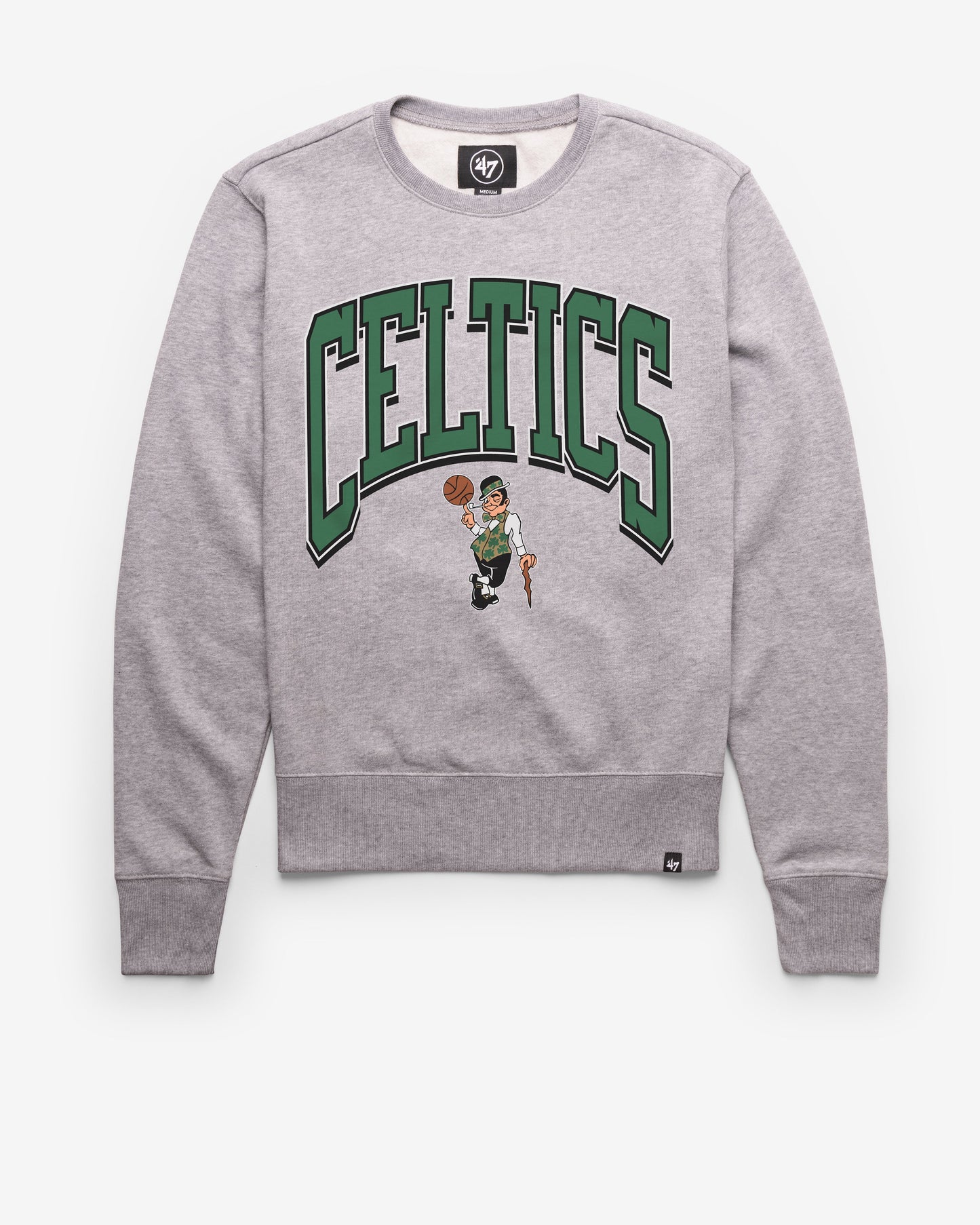 BOSTON CELTICS WALK TALL '47 HEADLINE CREW SLATE GREY