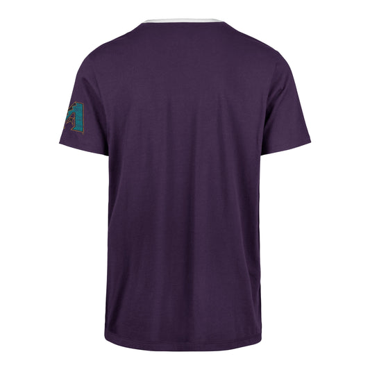 ARIZONA DIAMONDBACKS COOPERSTOWN DOUBLE HEADER CLOSER PARKER '47 TEE REGENT PURPLE