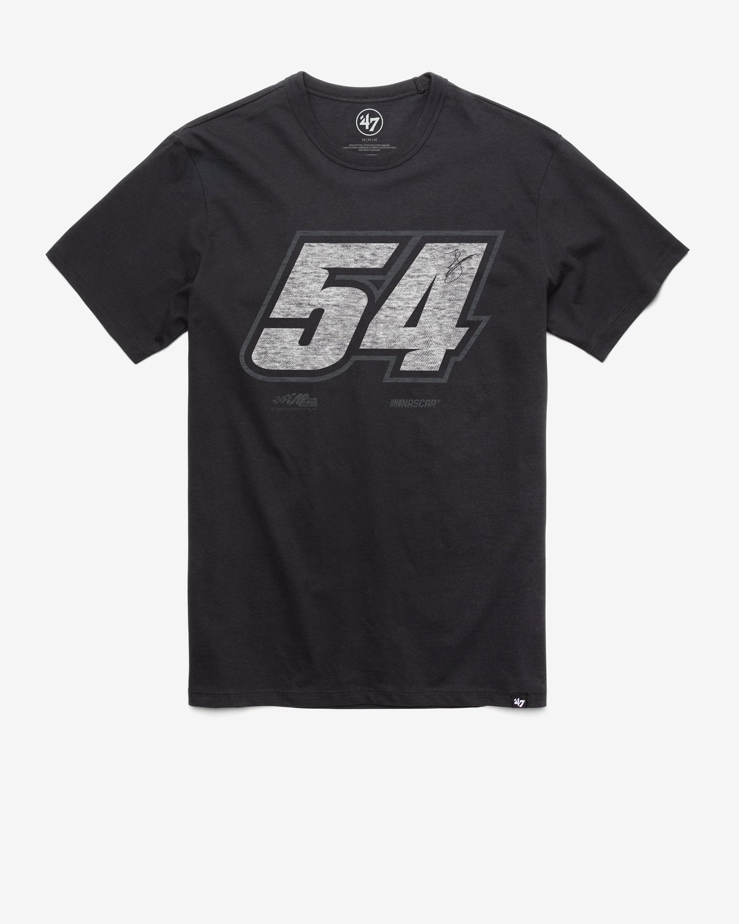 TY GIBBS JOE GIBBS RACING DRIVER '47 FRANKLIN TEE FLINT BLACK