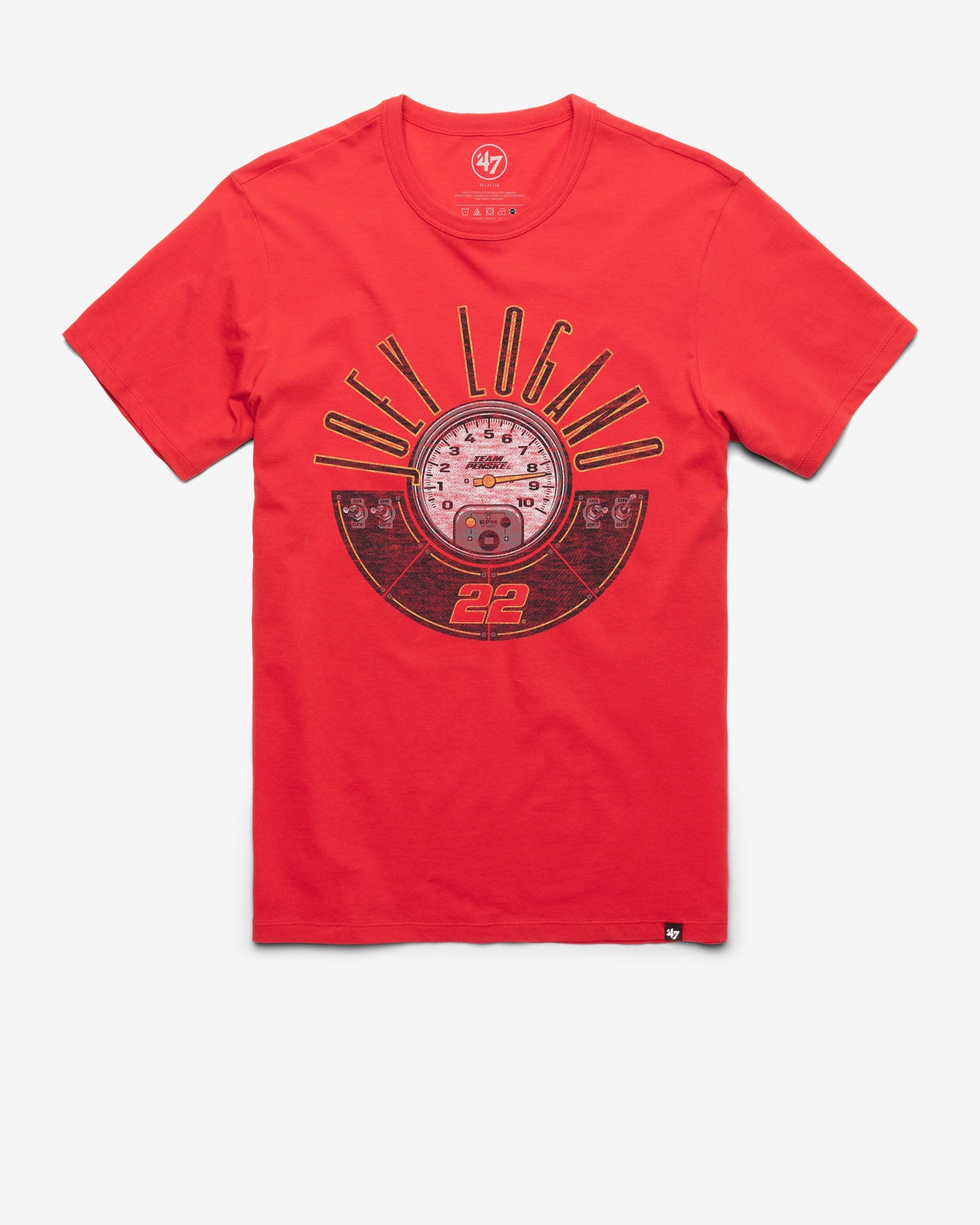JOEY LOGANO TEAM PENSKE RPM '47 FRANKLIN TEE RACER RED