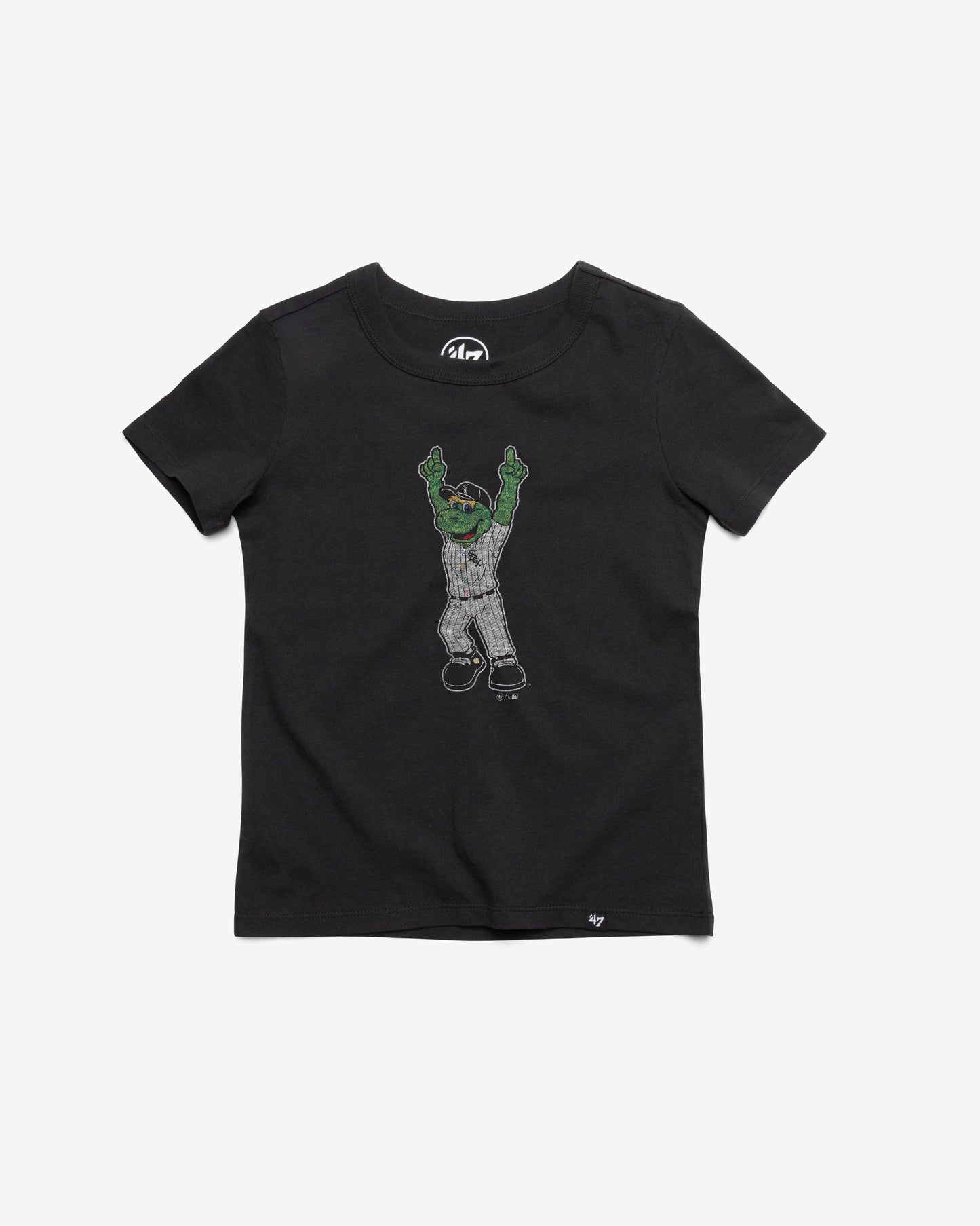 CHICAGO WHITE SOX MASCOT PREMIER '47 FRANKLIN TEE KIDS FLINT BLACK