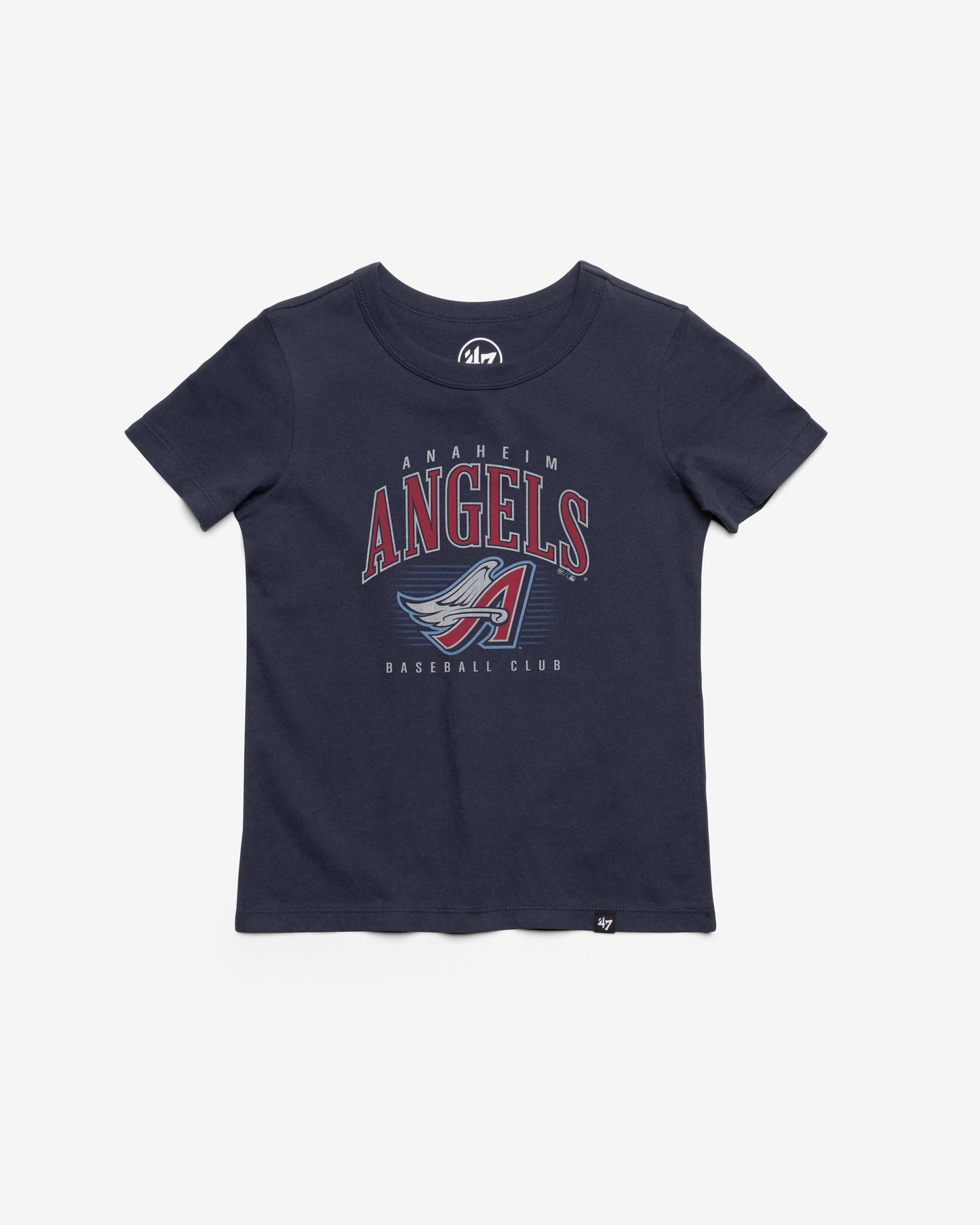 LOS ANGELES ANGELS COOPERSTOWN DOUBLE HEADER '47 FRANKLIN TEE KIDS ATLAS BLUE