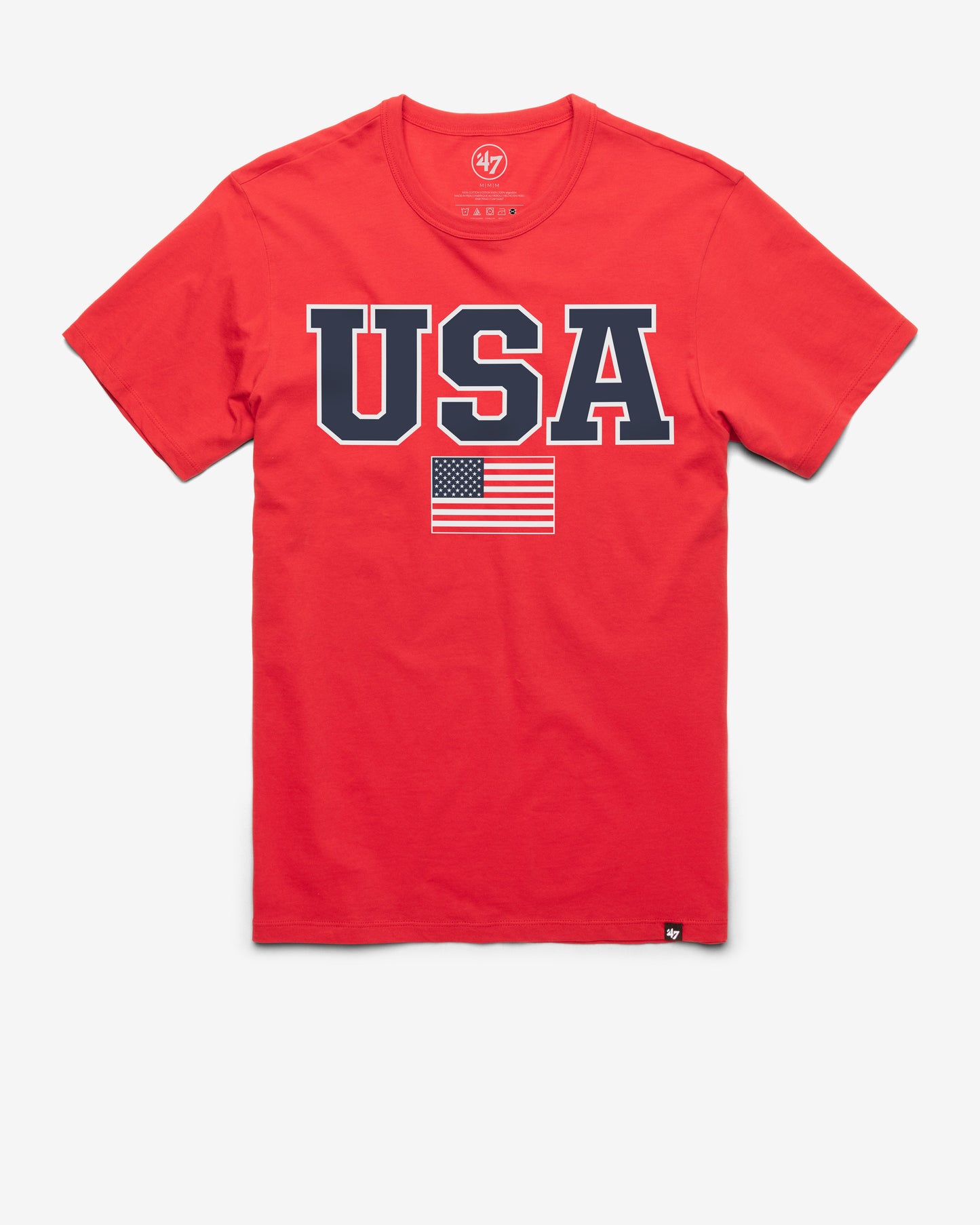 UNITED STATES USA BLOCK '47 FRANKLIN TEE RACER RED