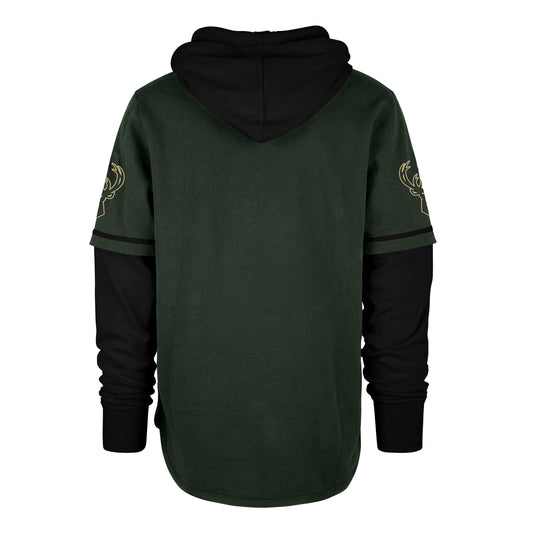 MILWAUKEE BUCKS TRIFECTA '47 SHORTSTOP PULLOVER HOOD DARK GREEN