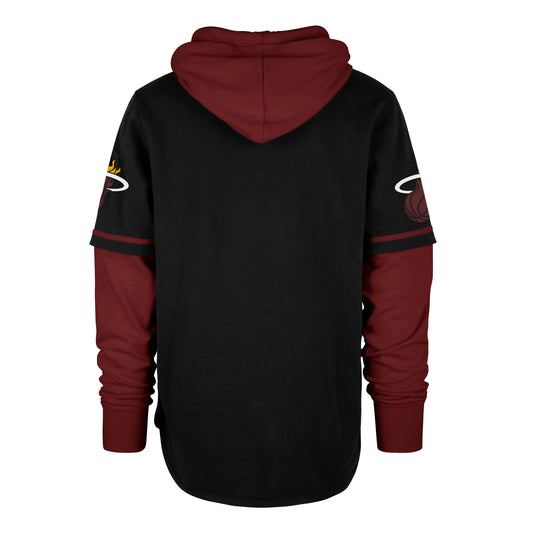 MIAMI HEAT TRIFECTA '47 SHORTSTOP PULLOVER HOOD JET BLACK