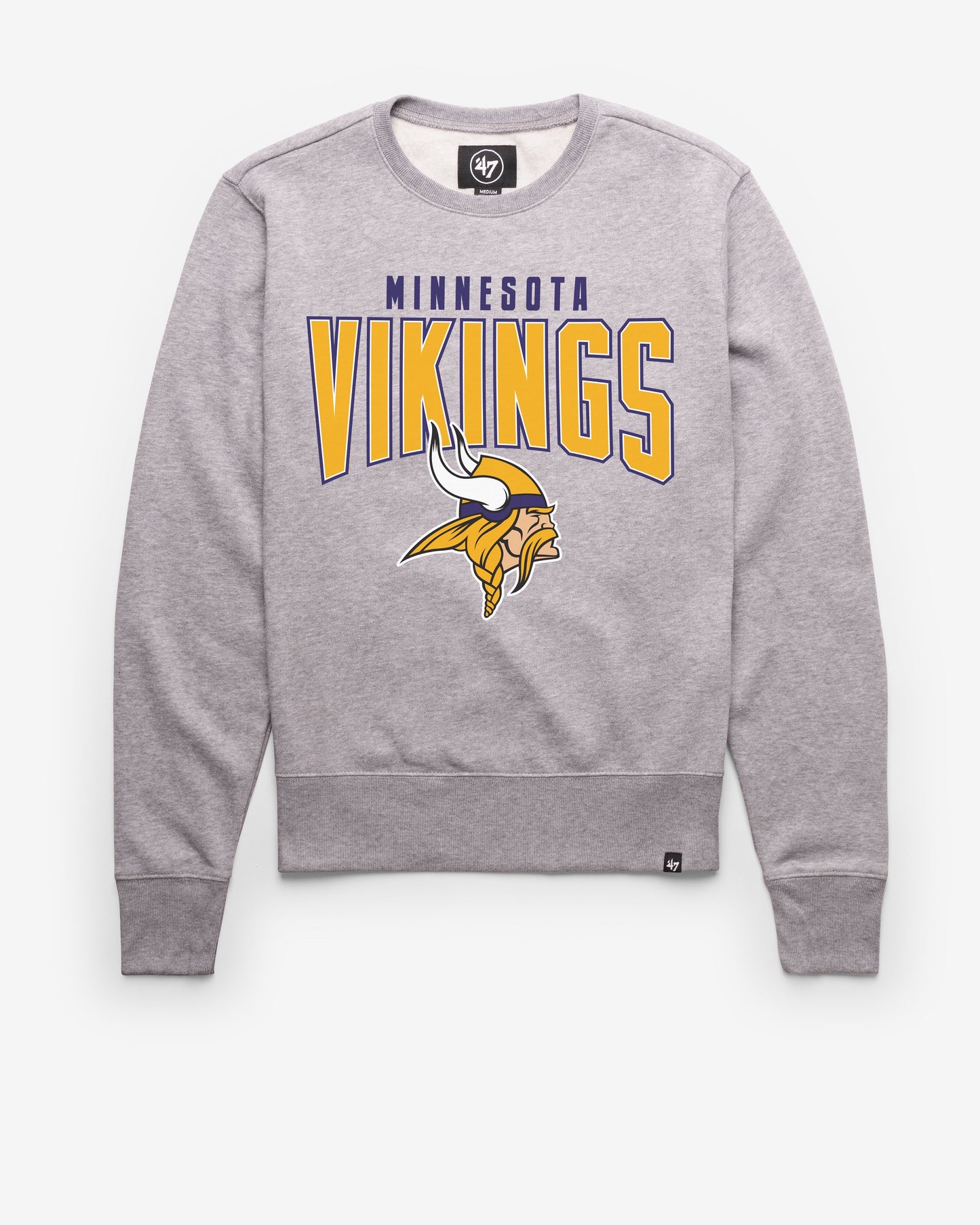 MINNESOTA VIKINGS TEAM ELEMENTS ARCH '47 HEADLINE CREW SLATE GREY