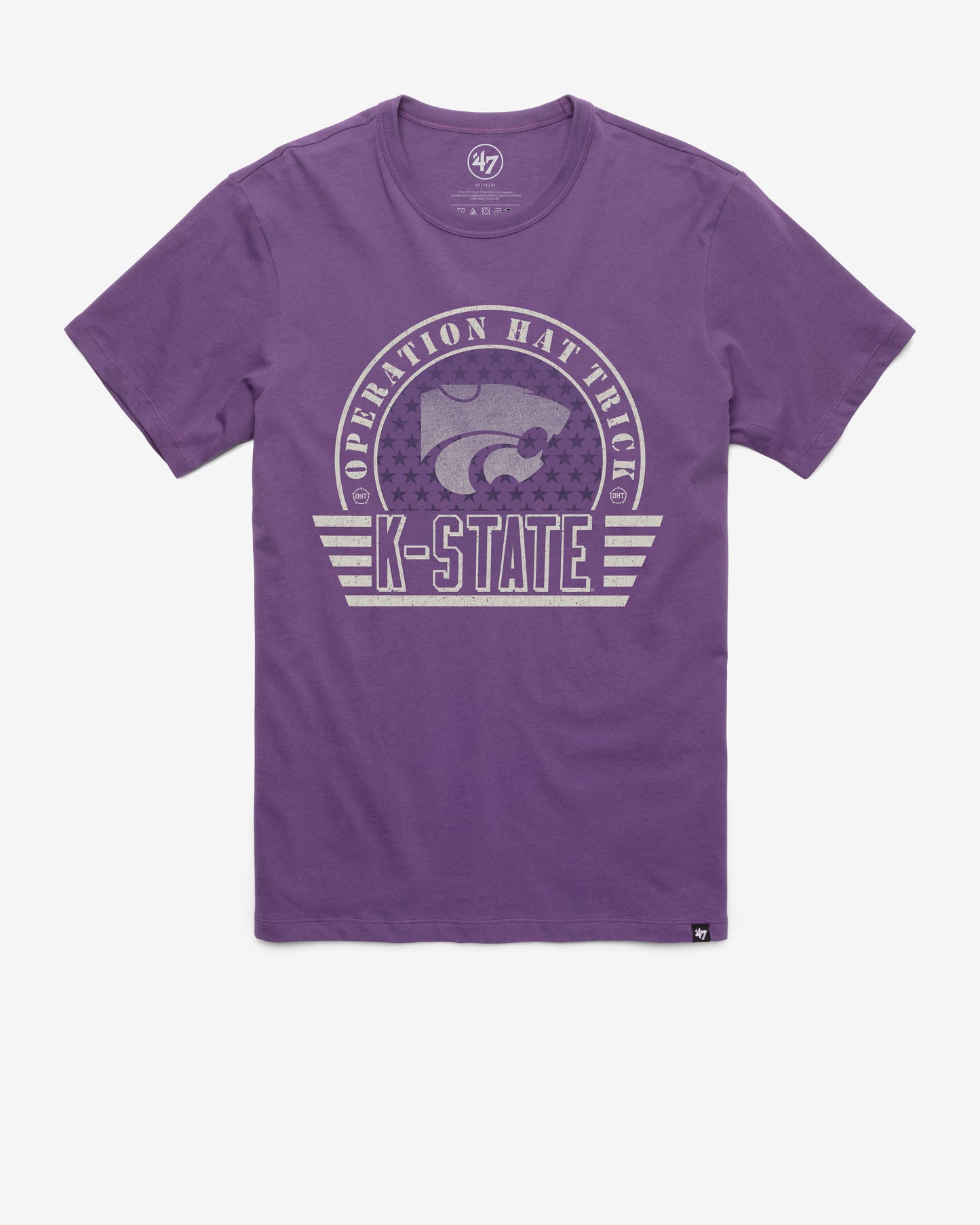 KANSAS STATE WILDCATS OPERATION HAT TRICK OHT CONVOY '47 FRANKLIN TEE REGENT PURPLE