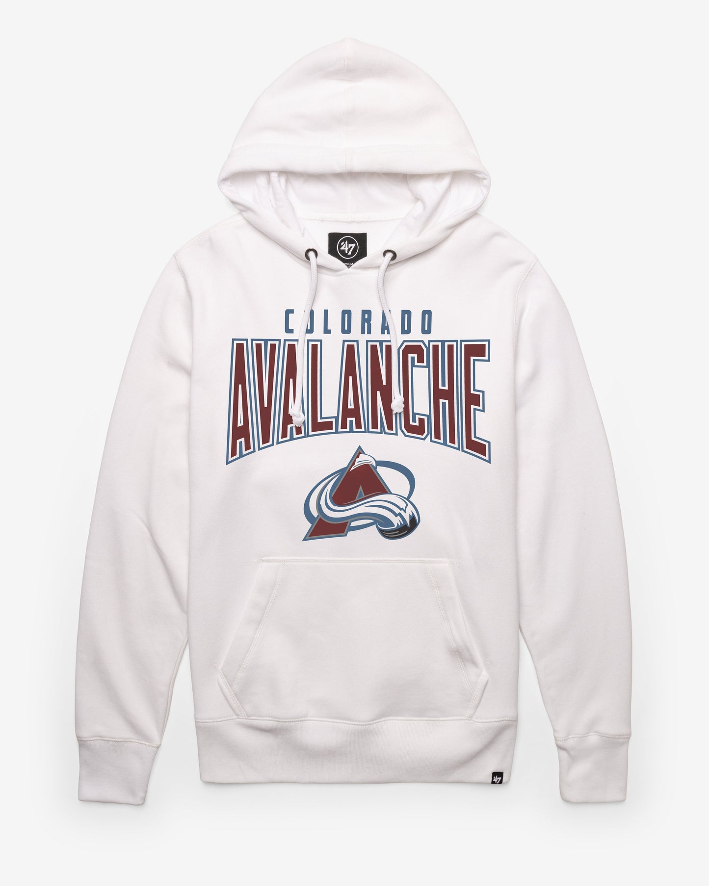 COLORADO AVALANCHE TEAM ELEMENTS ARCH '47 HEADLINE HOOD WHITE WASH