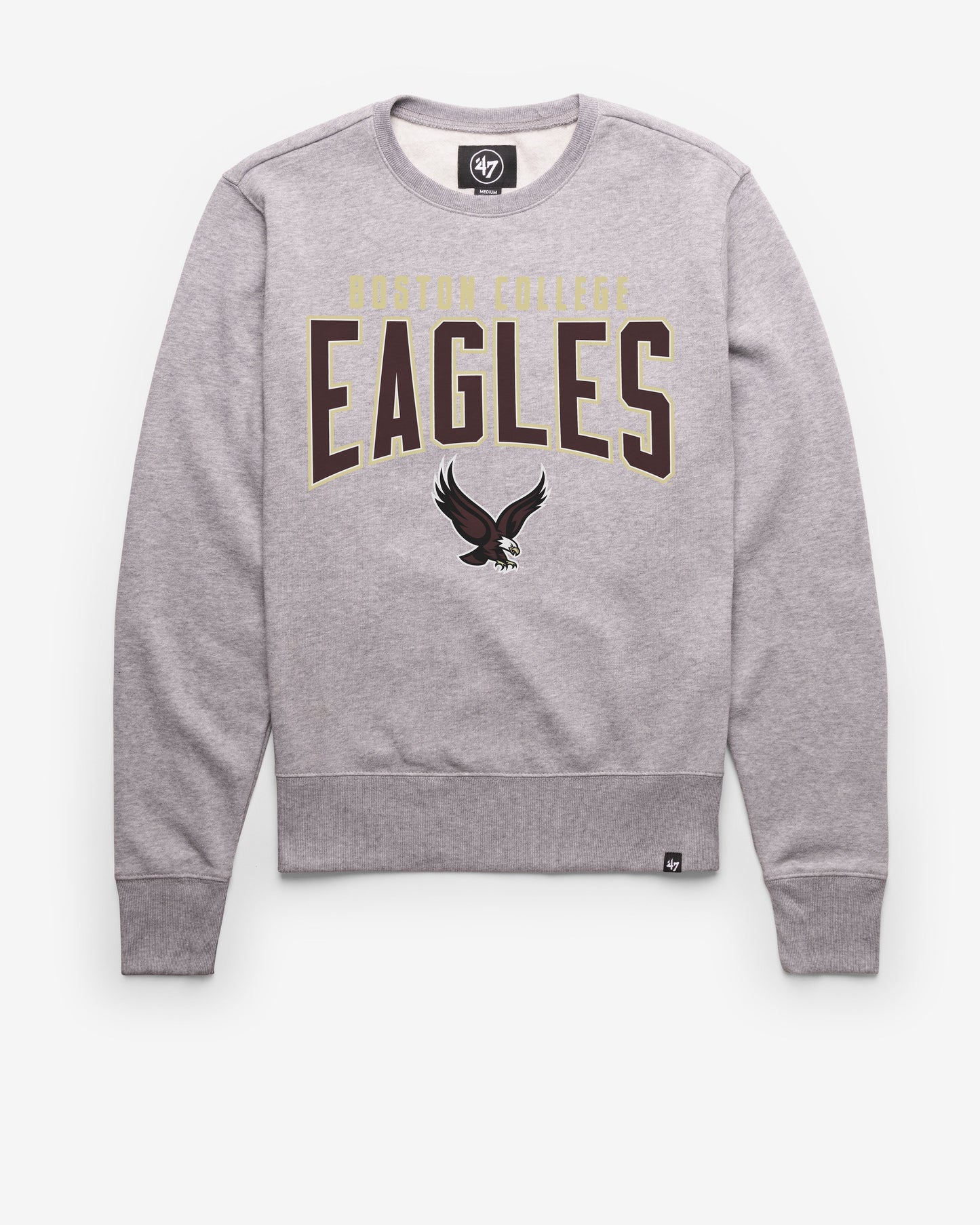 BOSTON COLLEGE EAGLES BC TEAM ELEMENTS ARCH '47 HEADLINE CREW SLATE GREY