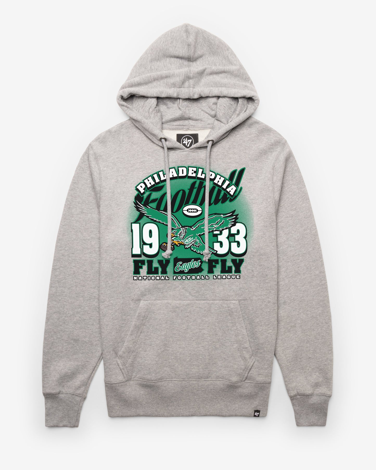 PHILADELPHIA EAGLES HISTORIC REGIONAL '47 HEADLINE HOOD SLATE GREY