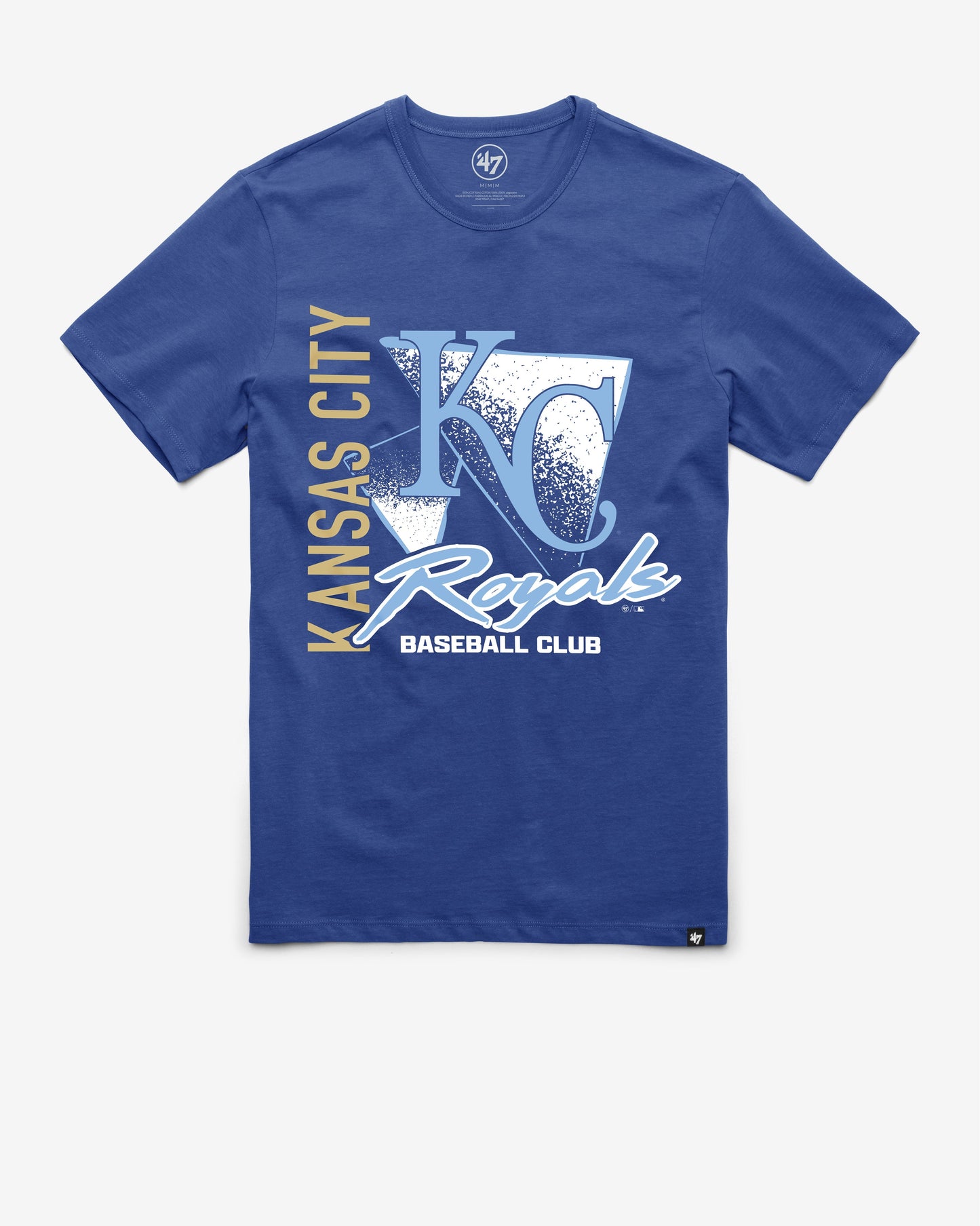 KANSAS CITY ROYALS SIDE ARM '47 '47 FRANKLIN TEE JETTY BLUE