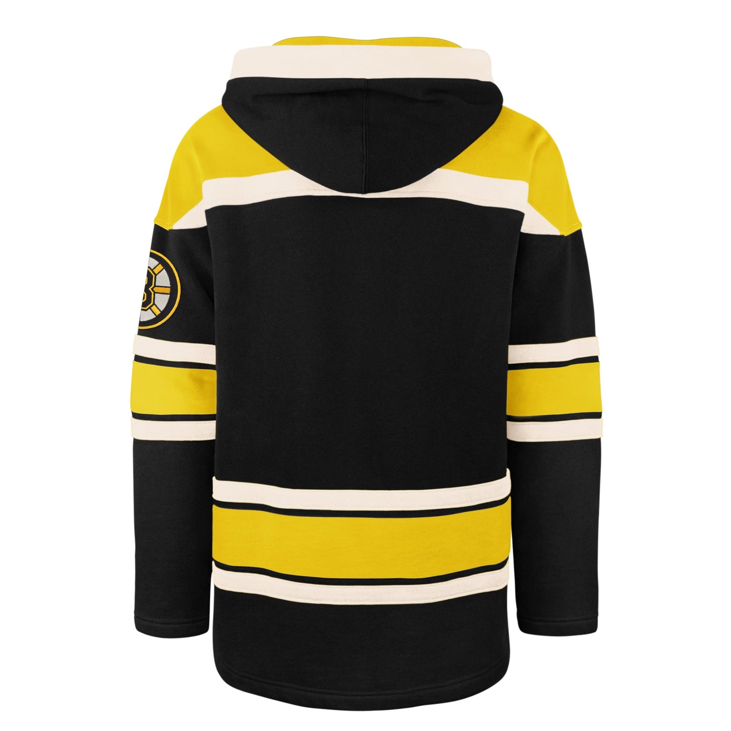 BOSTON BRUINS CHIN STRAP SUPERIOR '47 LACER HOOD JET BLACK
