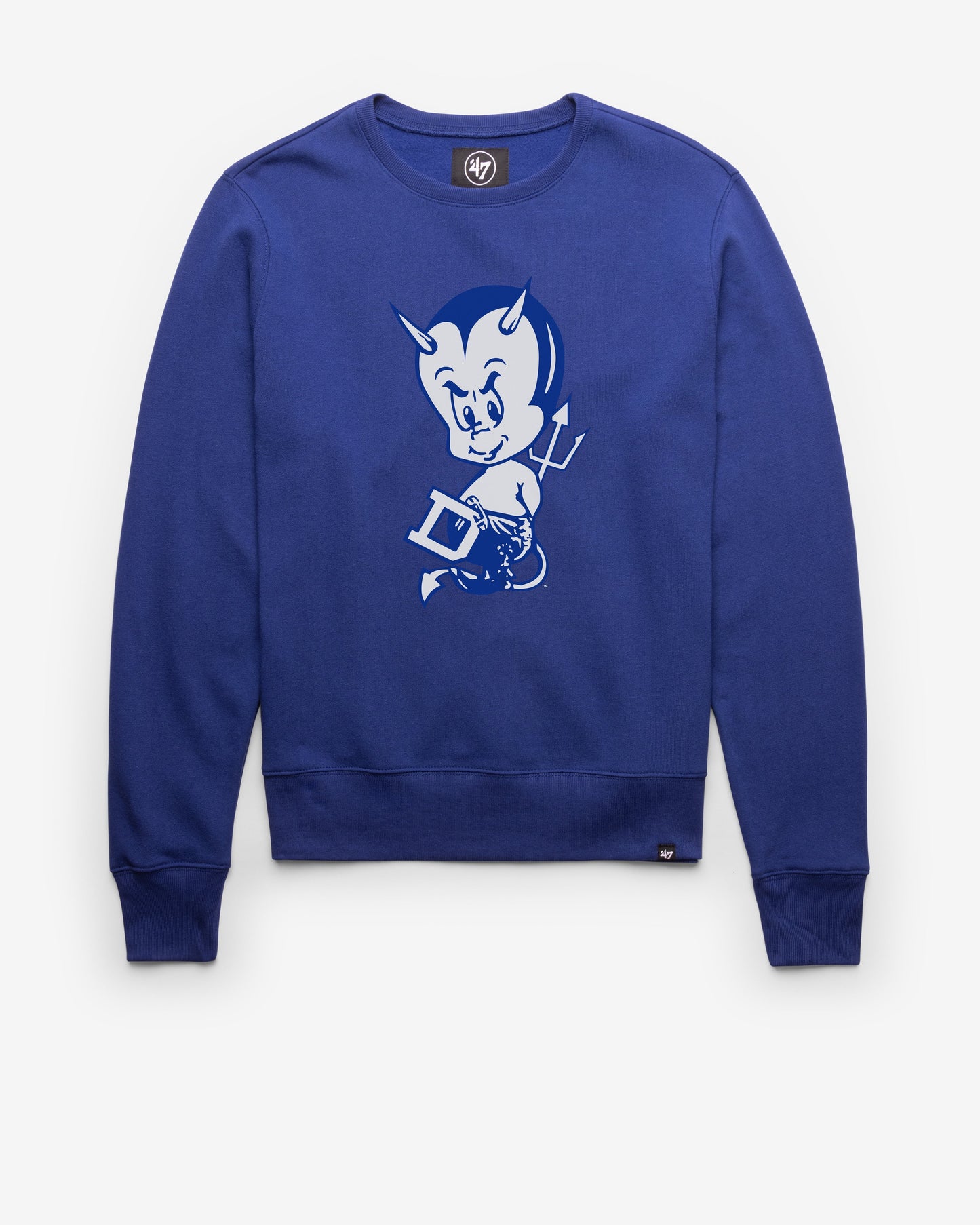 DUKE BLUE DEVILS VINTAGE IMPRINT '47 HEADLINE CREW ROYAL