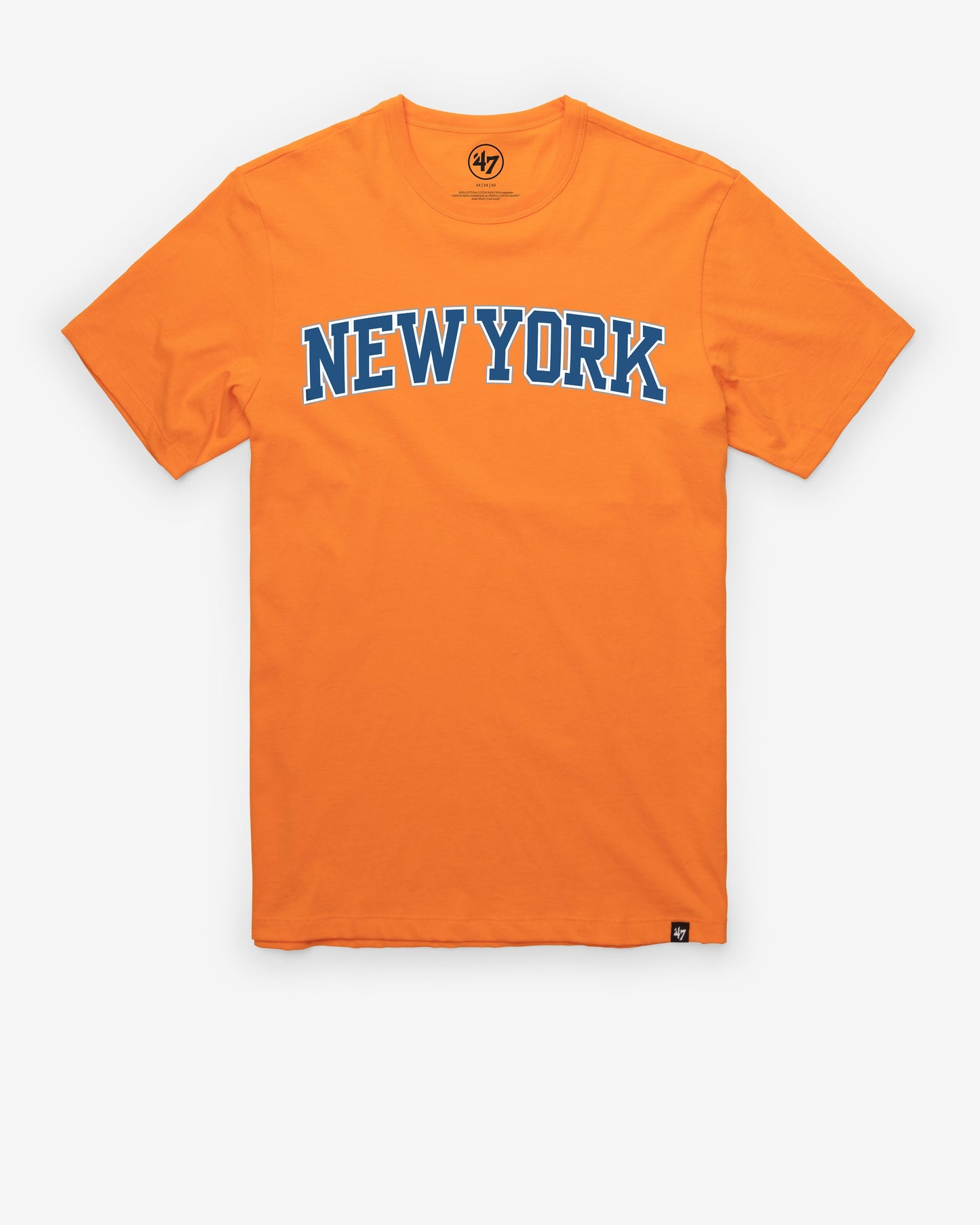 NEW YORK KNICKS WORDMARK '47 FRANKLIN TEE SIGNAL ORANGE