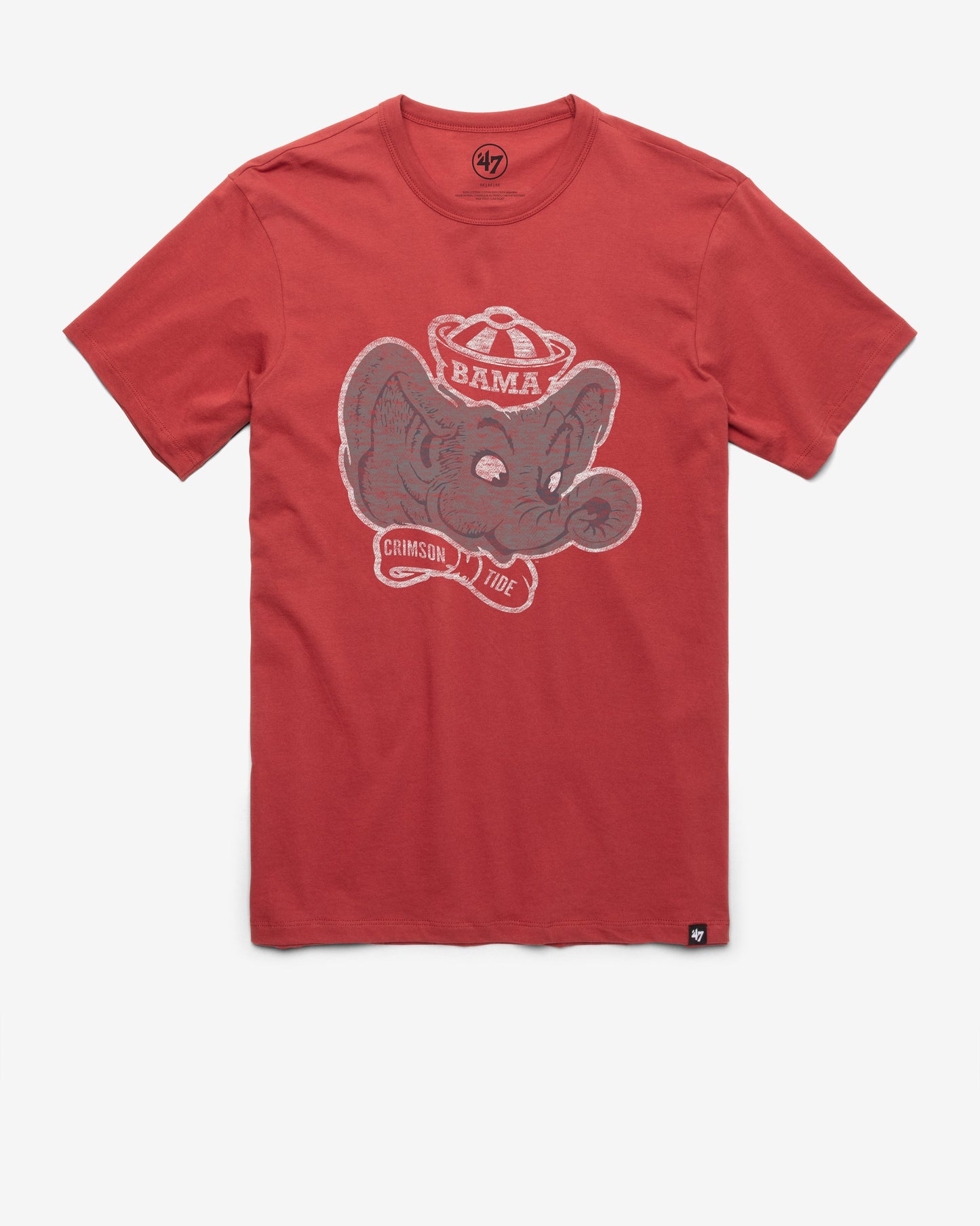 ALABAMA CRIMSON TIDE VINTAGE PREMIER '47 FRANKLIN TEE MISSION RED