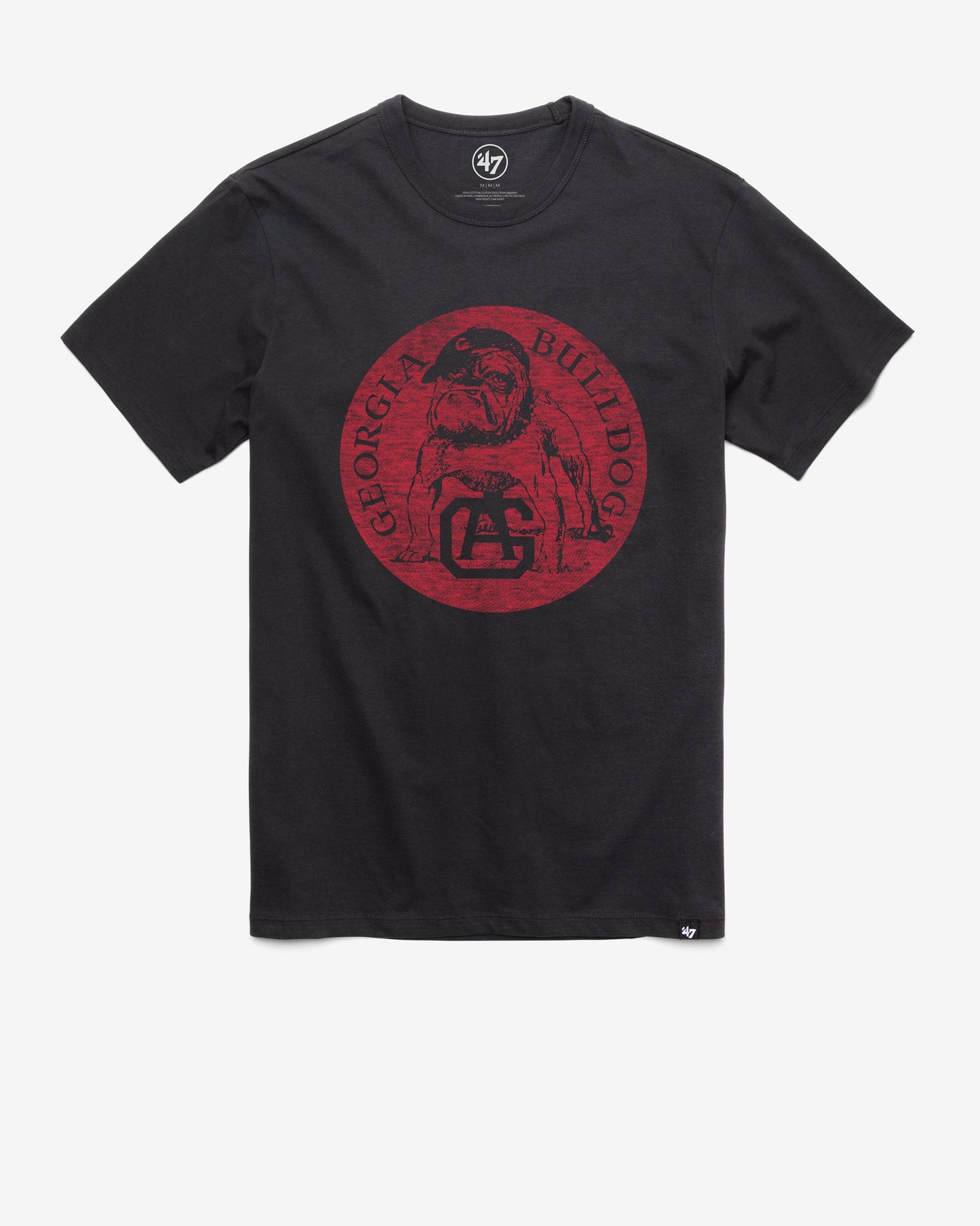 GEORGIA BULLDOGS VINTAGE PREMIER '47 FRANKLIN TEE FLINT BLACK
