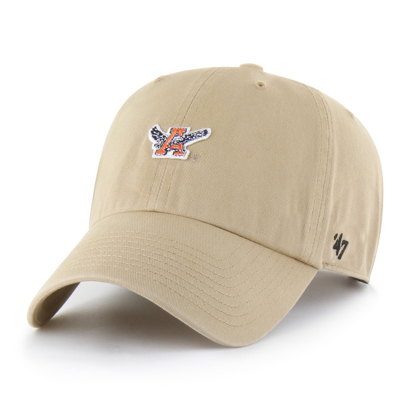 AUBURN TIGERS VINTAGE MICRO PATCH '47 CLEAN UP KHAKI