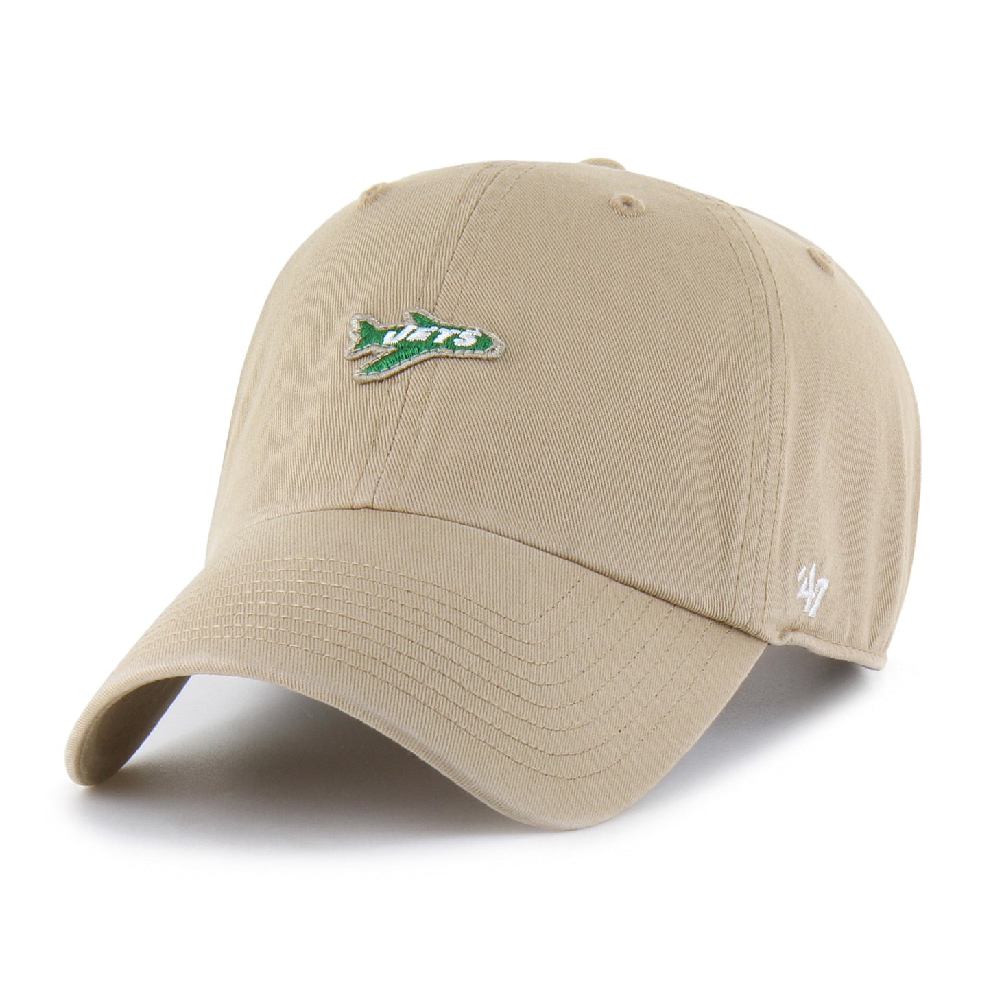 NEW YORK JETS HISTORIC MICRO PATCH '47 CLEAN UP KHAKI