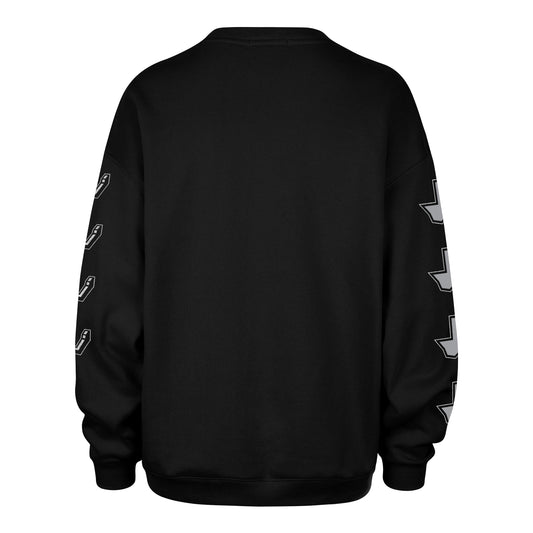SAN ANTONIO SPURS GO BIG '47 OVERSIZED CREW WOMENS JET BLACK