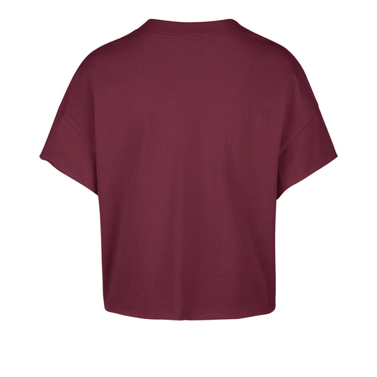 CLEVELAND CAVALIERS ELATION OVERSIZED '47 NOTCH NECK TEE WOMENS CARDINAL