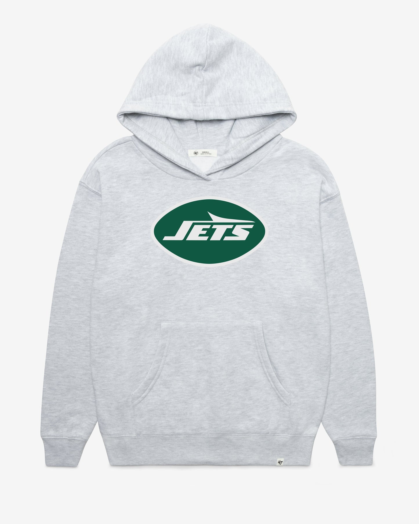NEW YORK JETS IMPRINT '47 NAOMI HOOD WOMENS RELAY GREY