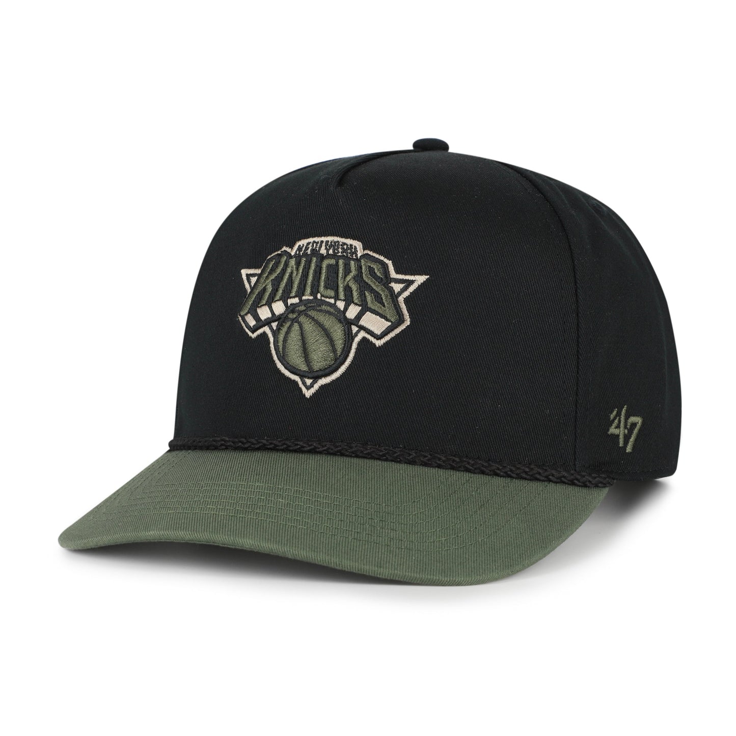NEW YORK KNICKS KHAKI ACCENTS '47 HITCH BLACK