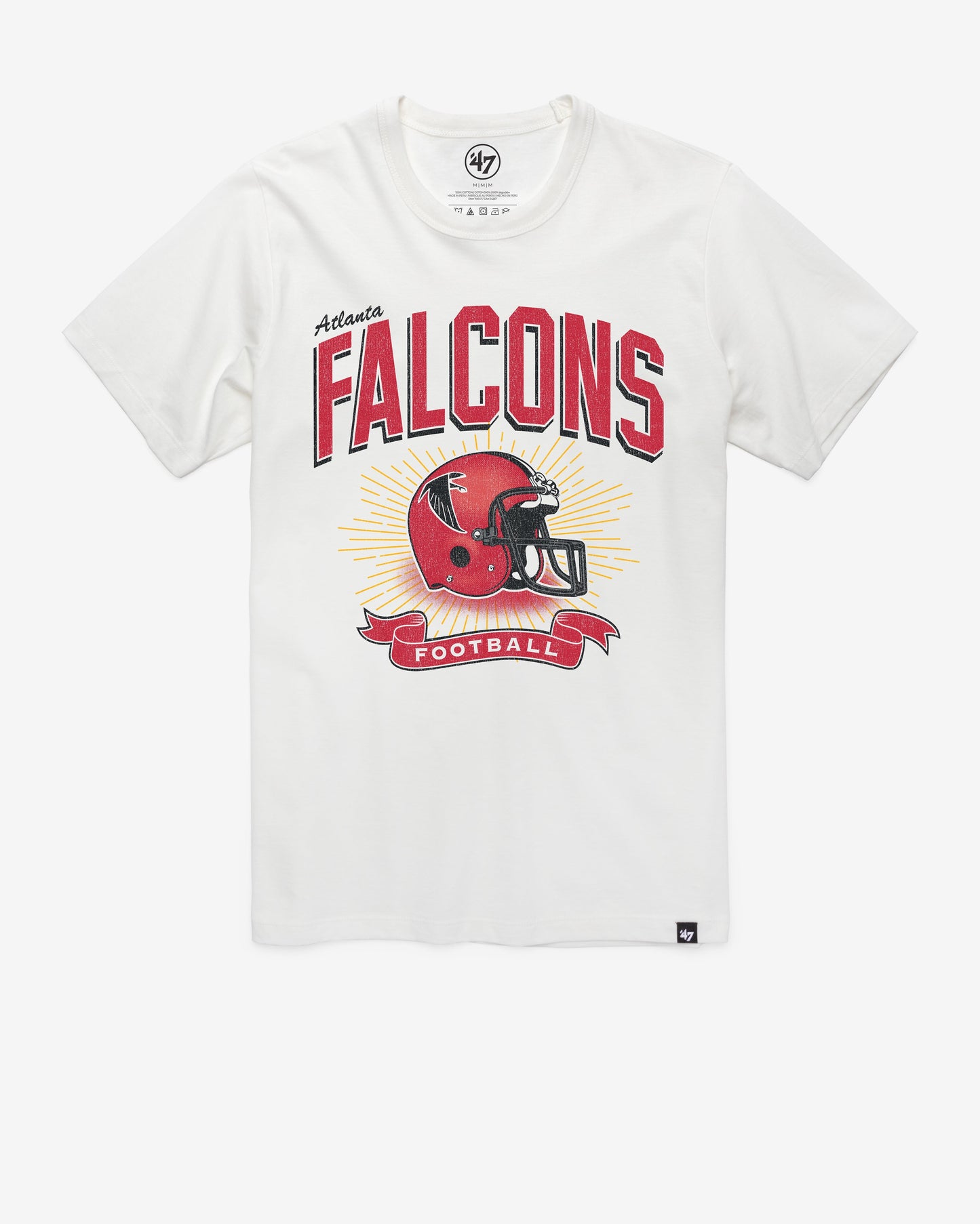 ATLANTA FALCONS HISTORIC PRIME PLAY '47 FRANKLIN TEE WHITE WASH