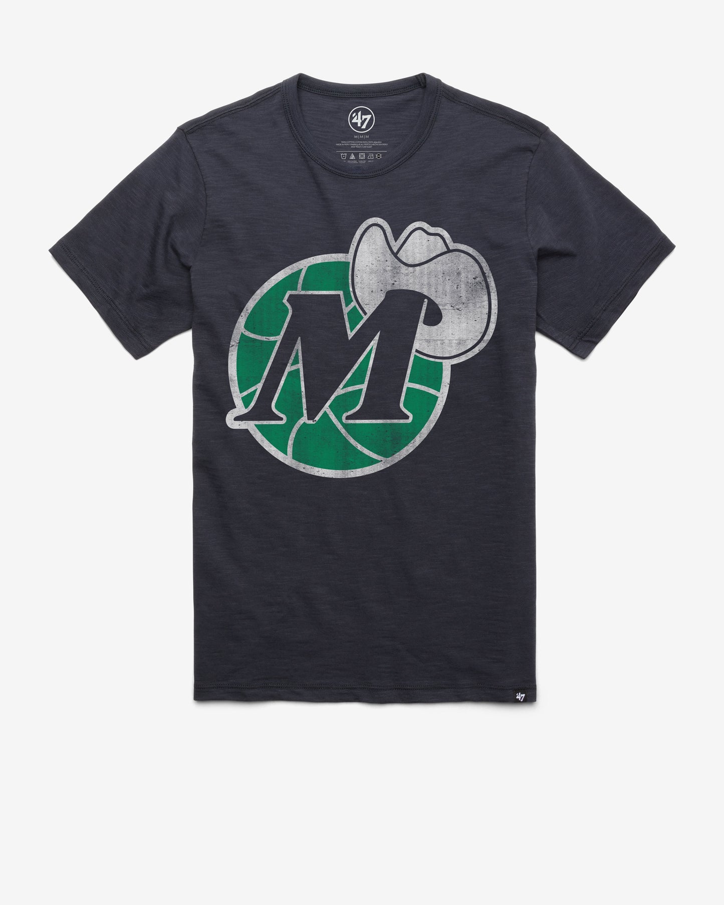 DALLAS MAVERICKS HARDWOOD CLASSICS GRIT '47 SCRUM TEE FALL NAVY