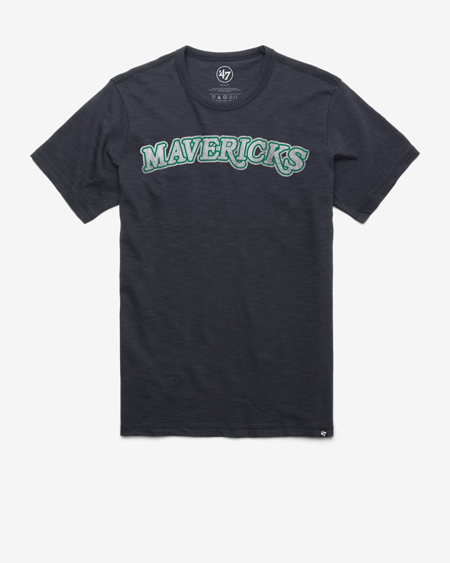 DALLAS MAVERICKS HARDWOOD CLASSICS GRIT WORDMARK '47 SCRUM TEE FALL NAVY