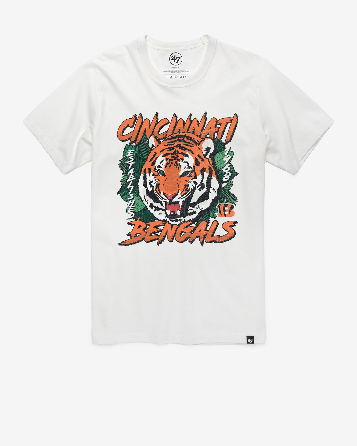CINCINNATI BENGALS REGIONAL '47 FRANKLIN TEE WHITE WASH
