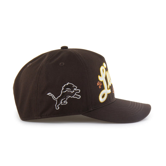 DETROIT LIONS LEAFLINE '47 HITCH RF RELAXED FIT BROWN