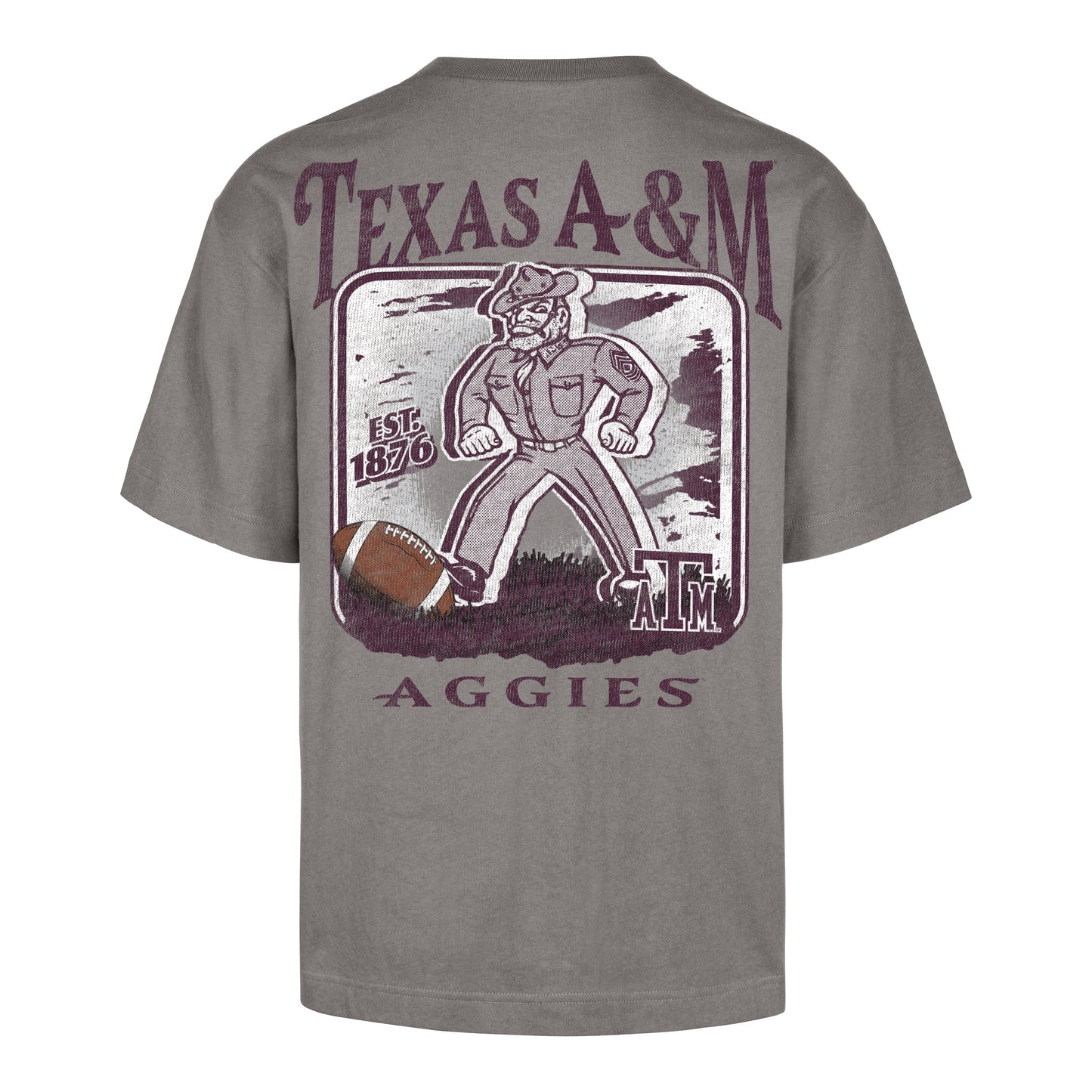 TEXAS A&M AGGIES VINTAGE REGIONAL BACKER '47 FOUNDATION TEE WOLF GREY