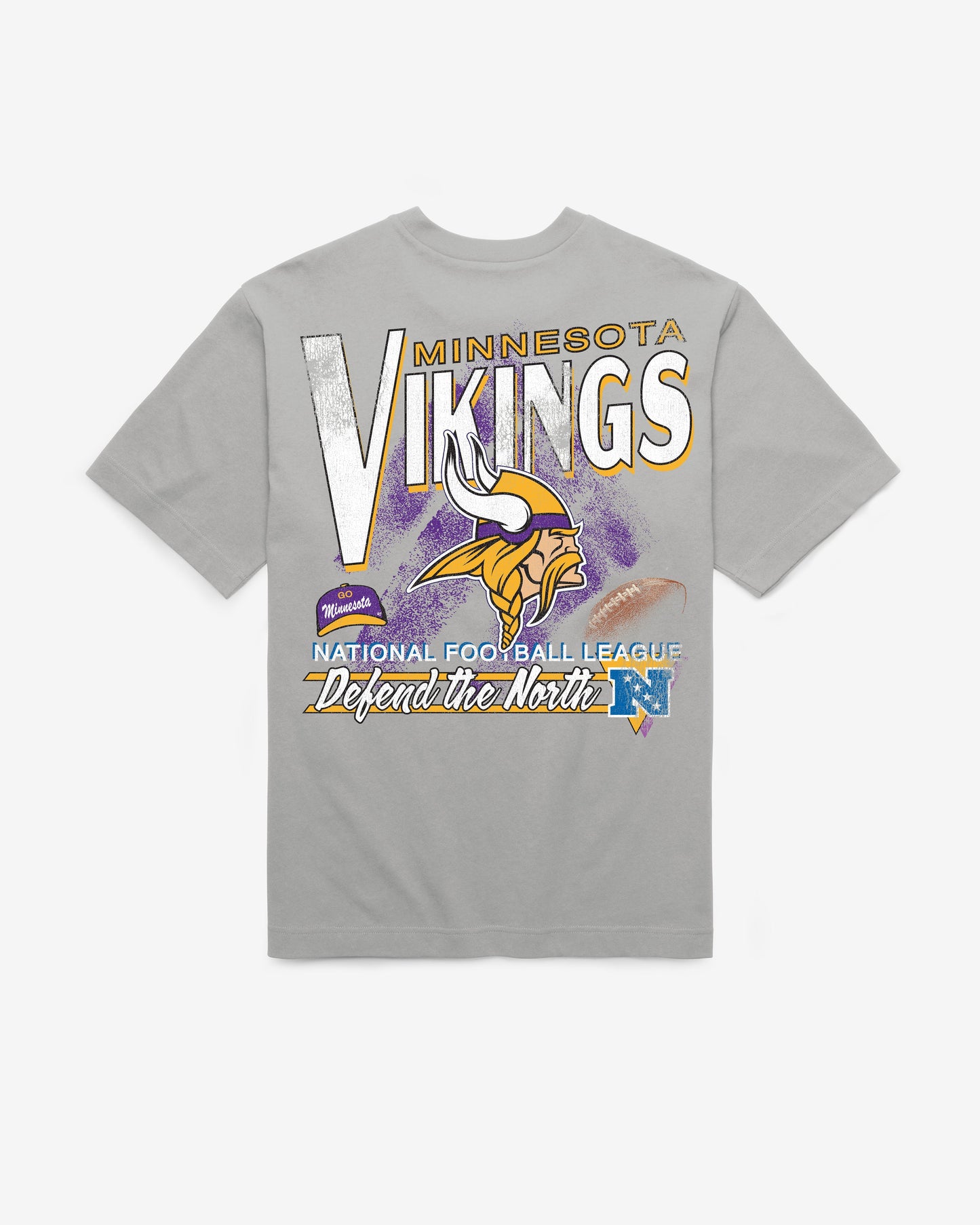 MINNESOTA VIKINGS UNDER BAR '47 FOUNDATION TEE WOLF GREY