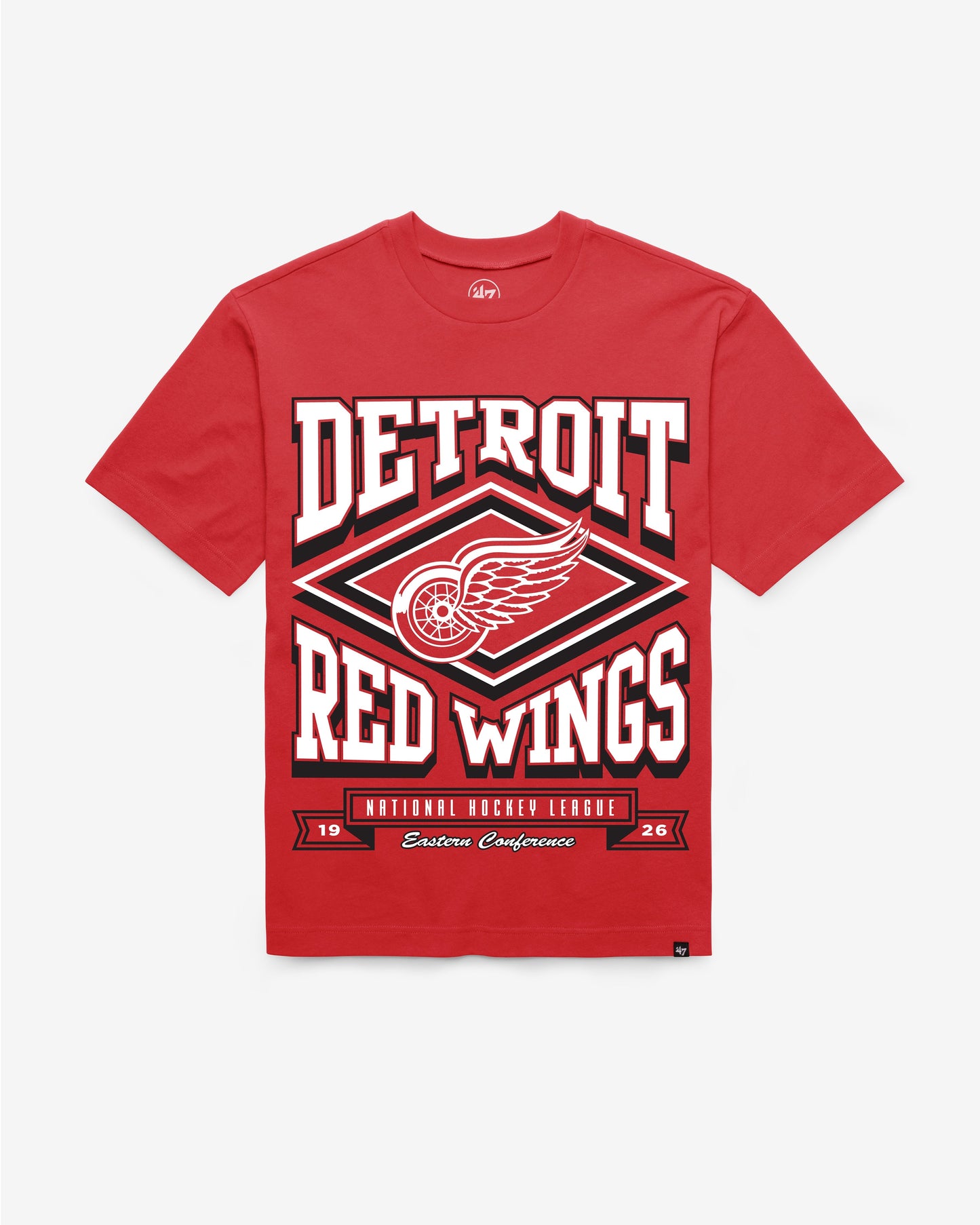 DETROIT RED WINGS HEATER '47 FOUNDATION TEE RED