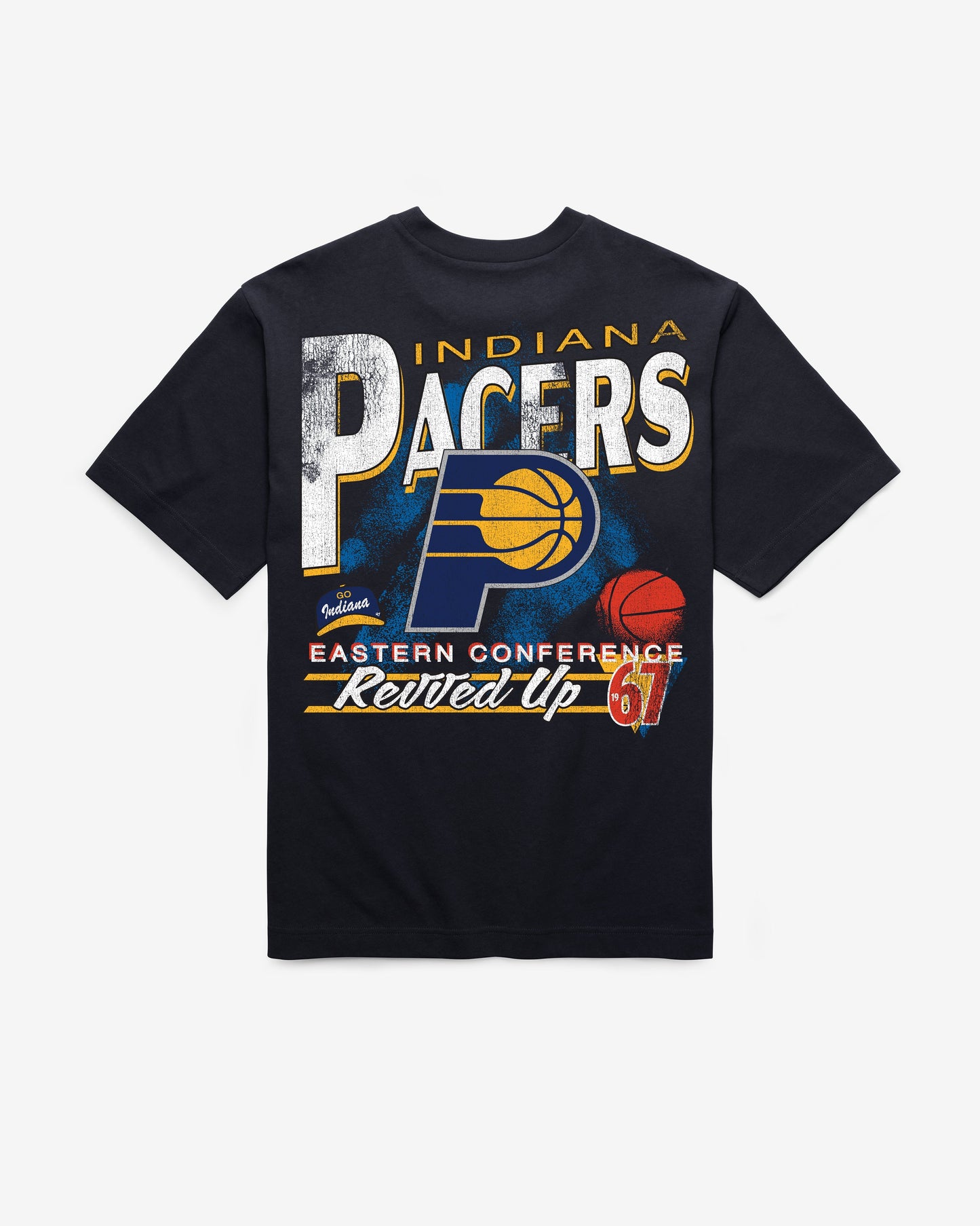 INDIANA PACERS UNDER BAR '47 FOUNDATION TEE NAVY