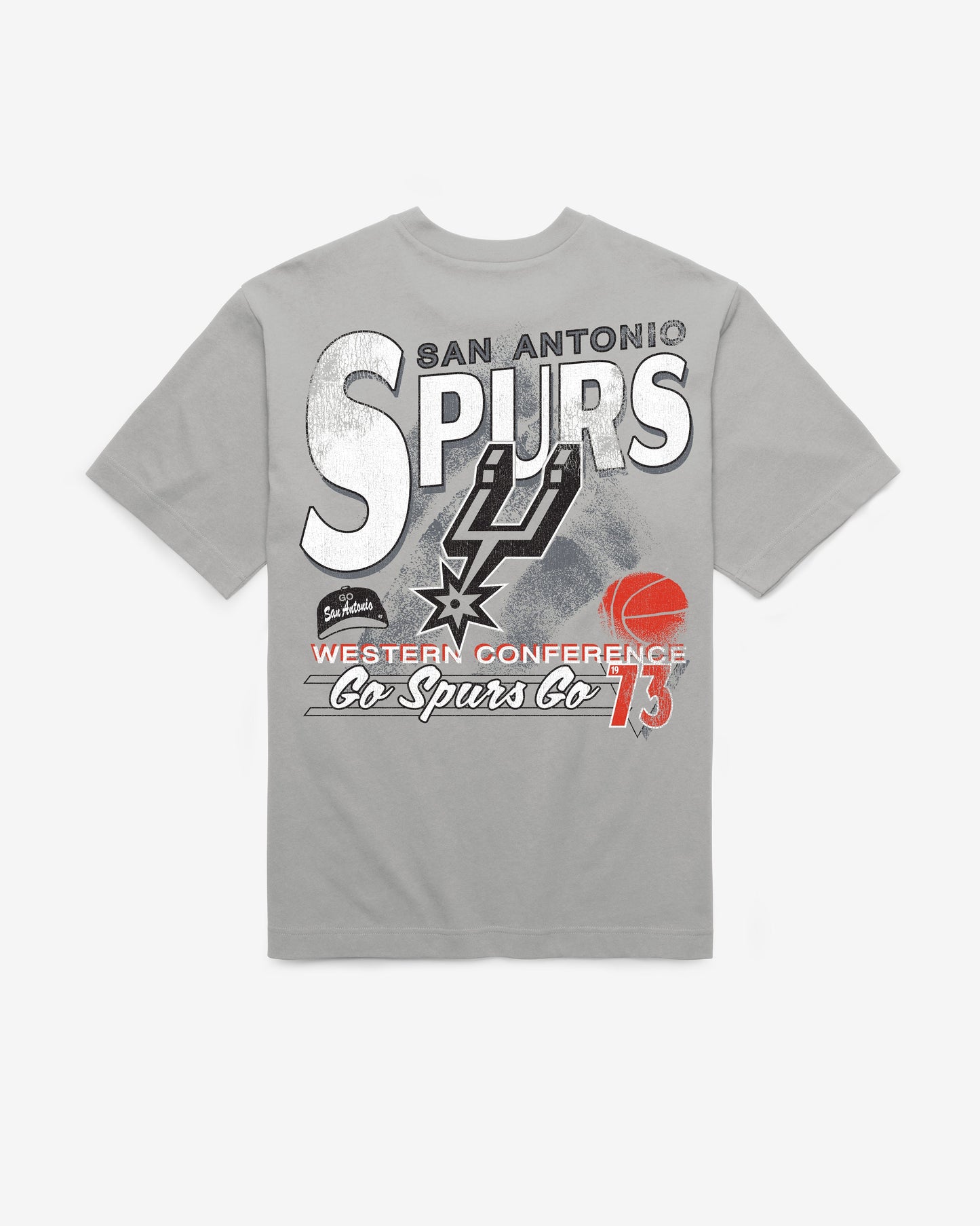 SAN ANTONIO SPURS UNDER BAR '47 FOUNDATION TEE WOLF GREY