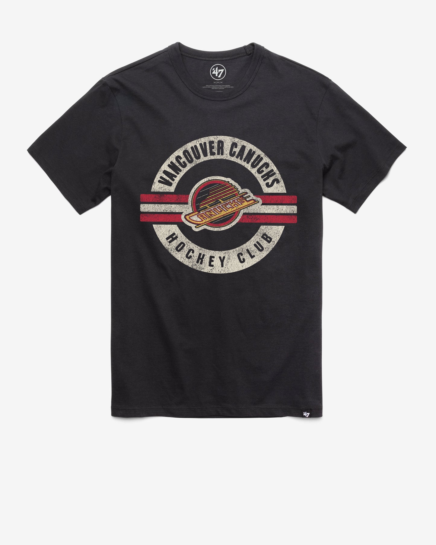 VANCOUVER CANUCKS VINTAGE SURROUND '47 FRANKLIN TEE FLINT BLACK
