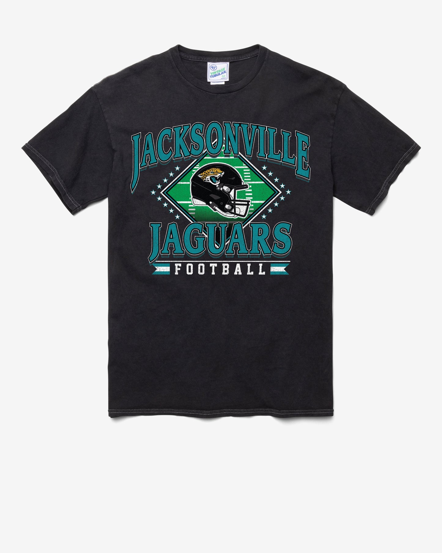 JACKSONVILLE JAGUARS FIELD PASS VINTAGE '47 TUBULAR TEE DT BLACK