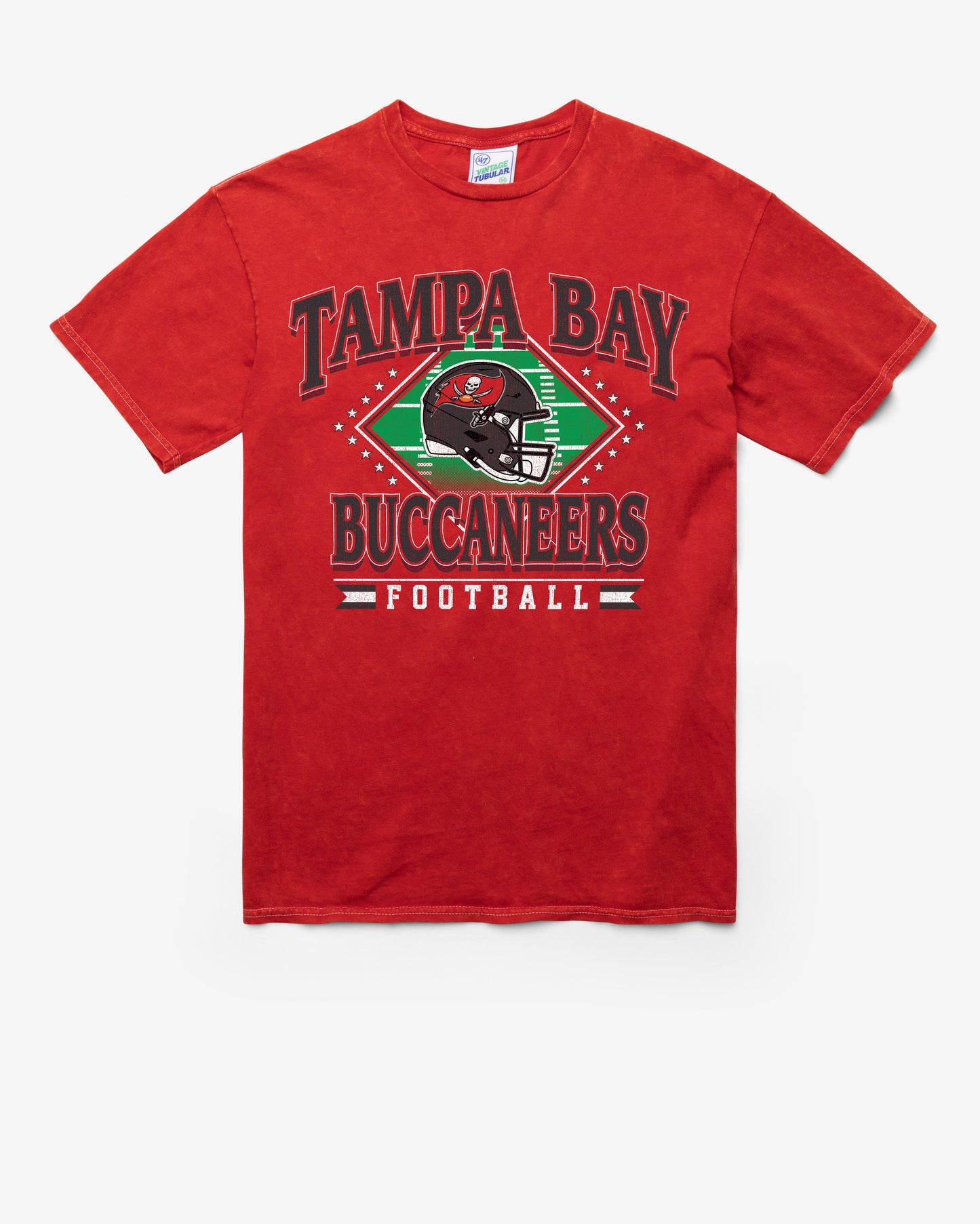 TAMPA BAY BUCCANEERS FIELD PASS VINTAGE '47 TUBULAR TEE DT RED