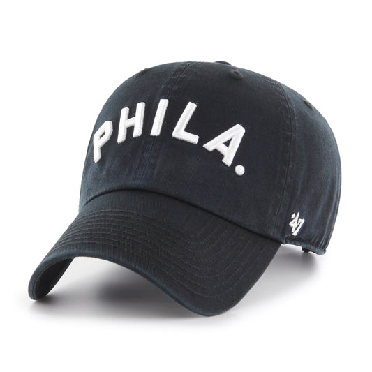 PHILADELPHIA PHILLIES COOPERSTOWN SCRIPT '47 CLEAN UP Black