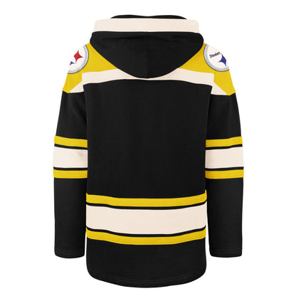 PITTSBURGH STEELERS '47 SUPERIOR LACER HOOD JET BLACK